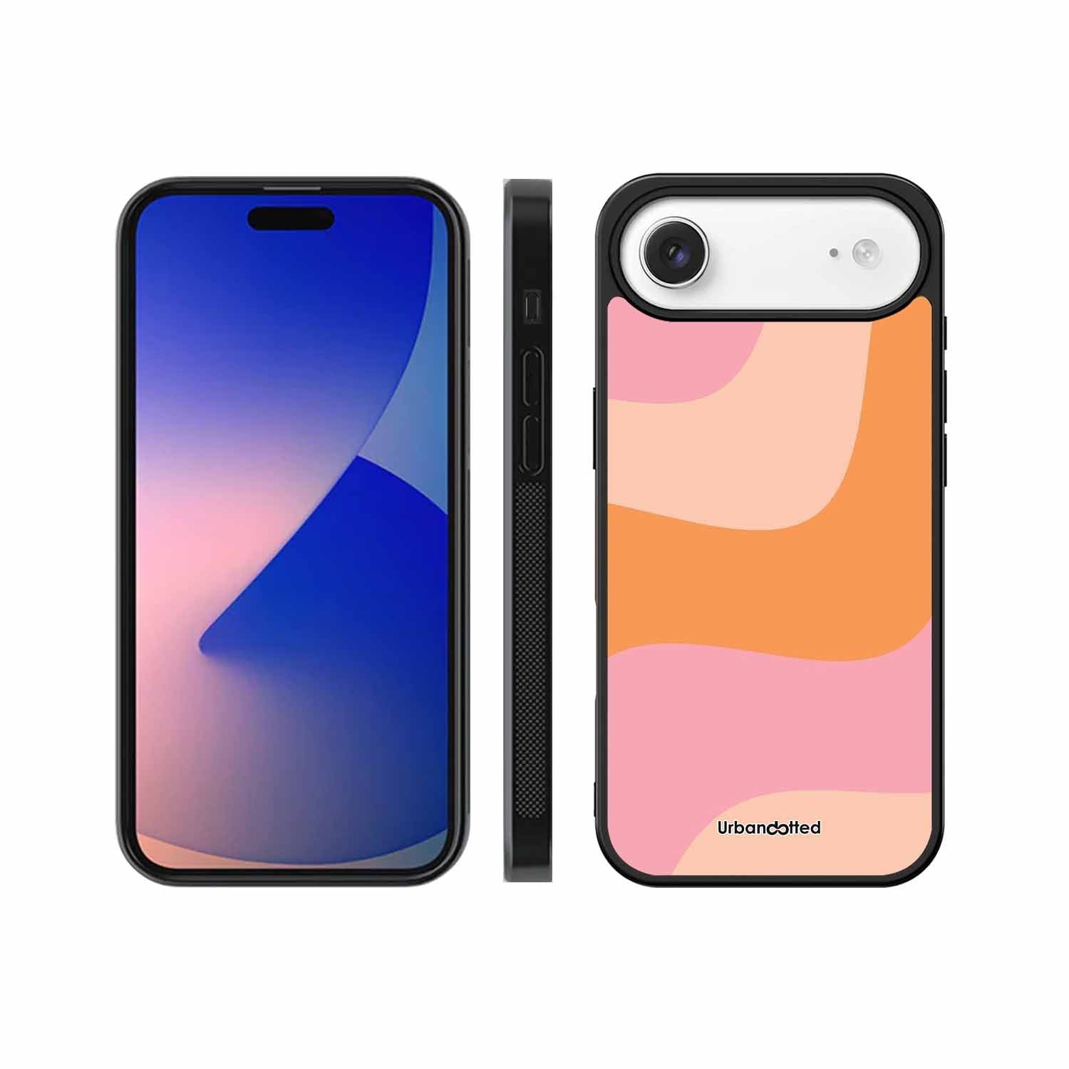 Soft Swirling Stripes Glass Case For iPhone Air