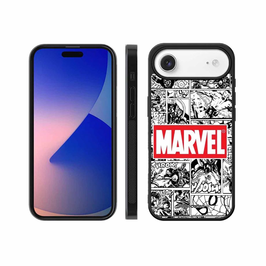 Black and White Comic Book Glass Case For iPhone Air