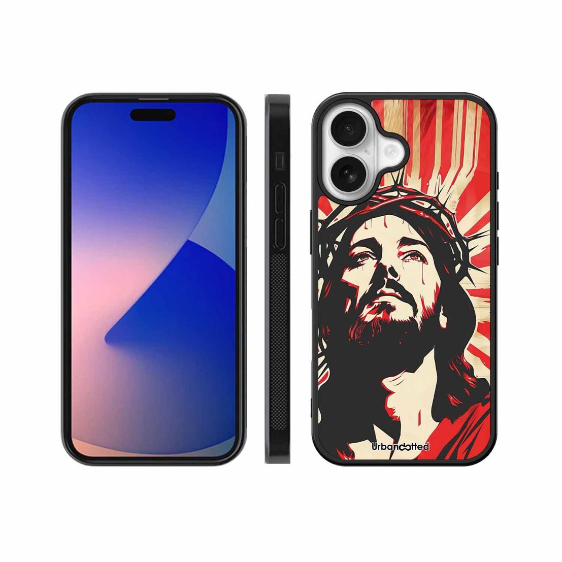 Spiritual Art Glass Case For iPhone 17