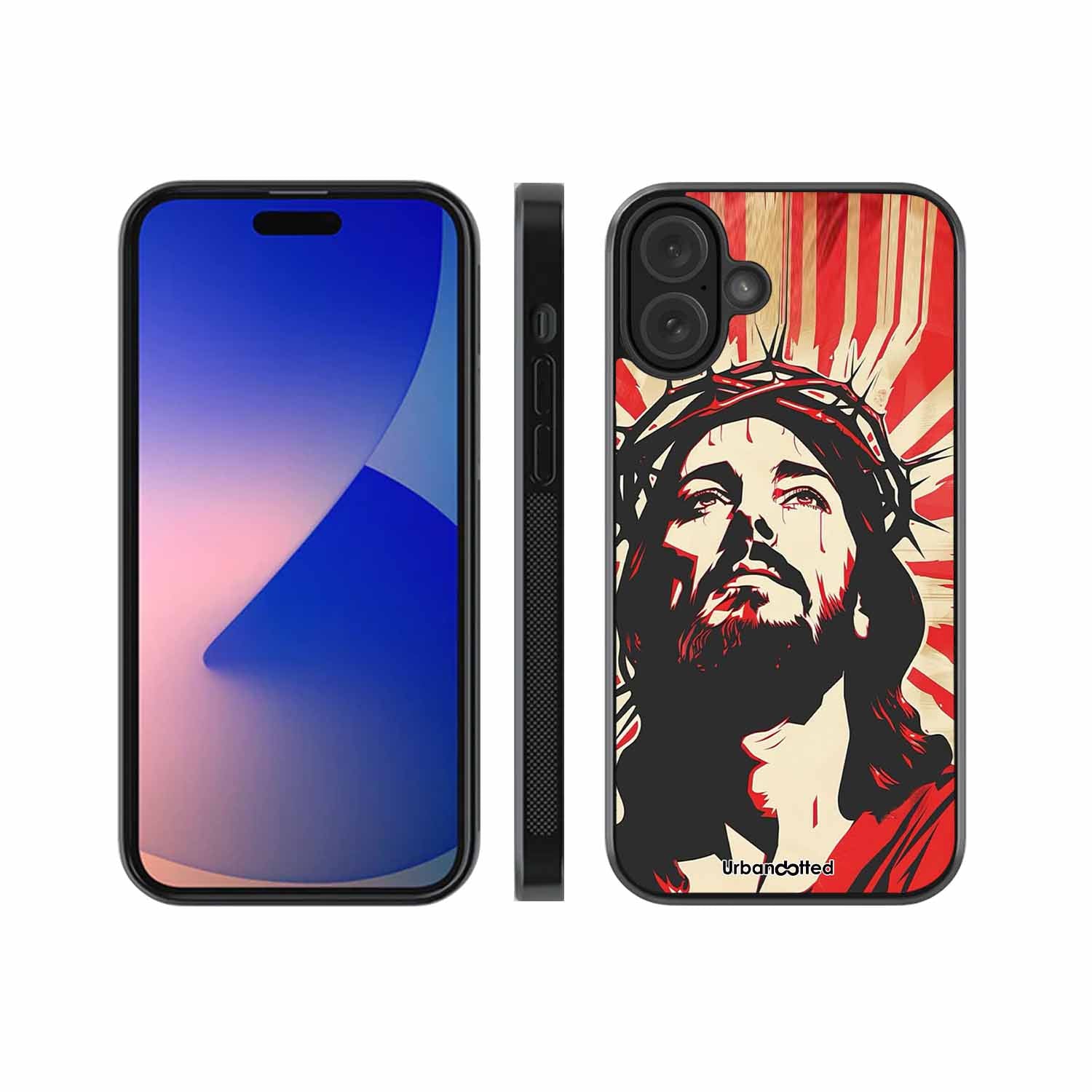 Spiritual Art Glass Case For iPhone 16 Plus