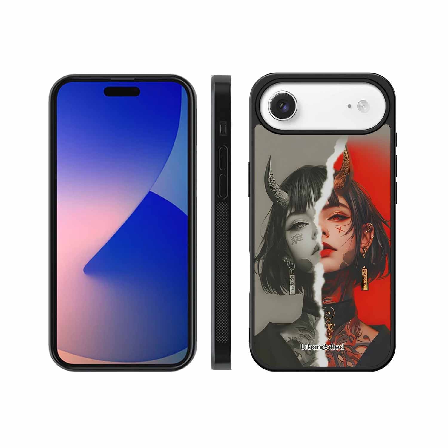 Yin Yang Demon Art Glass Case For iPhone Air