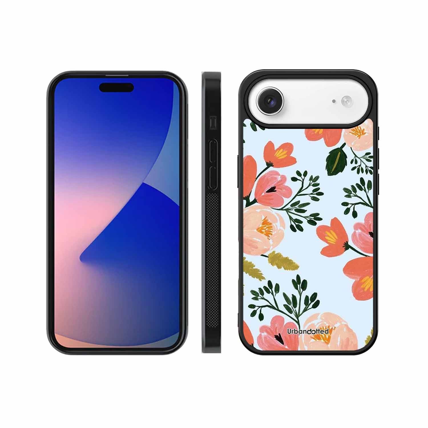 Painted Floral Bouque Glass Case For iPhone Air