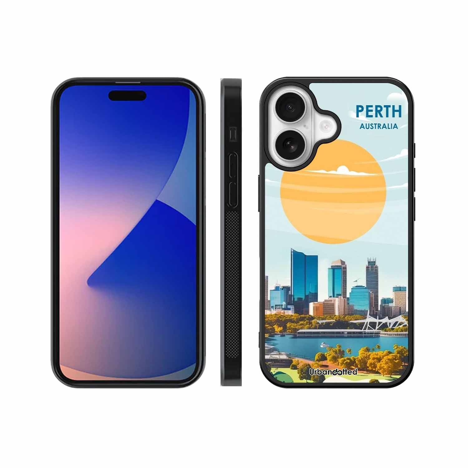 Western Australia Cityscape Glass Case For iPhone 17