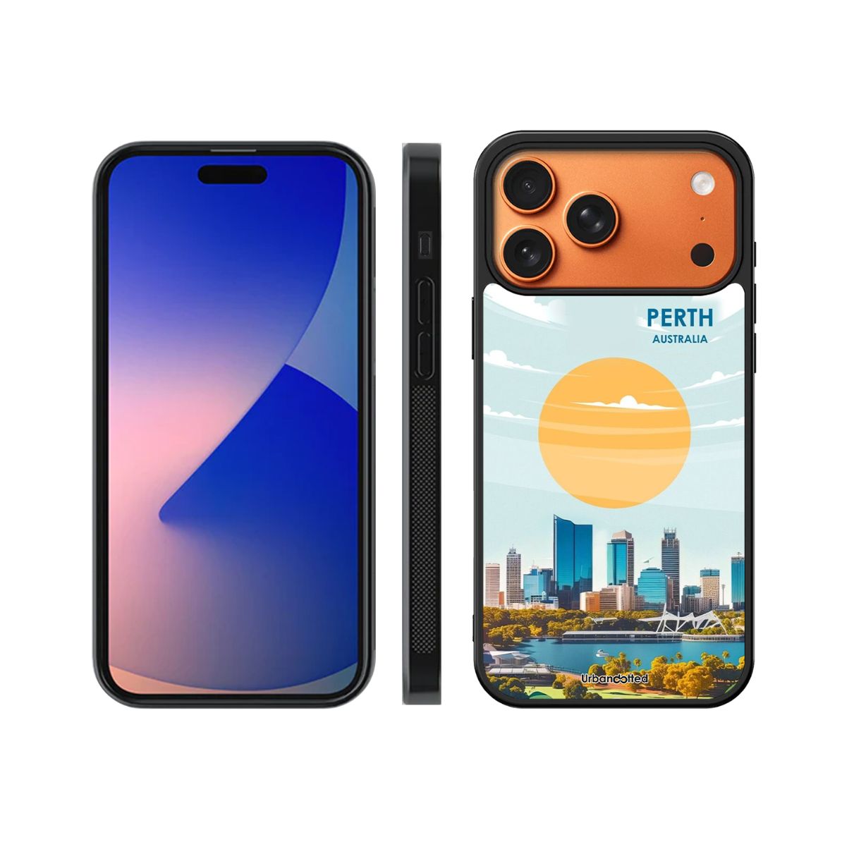 Western Australia Cityscape Glass Case For iPhone 17 Pro Max