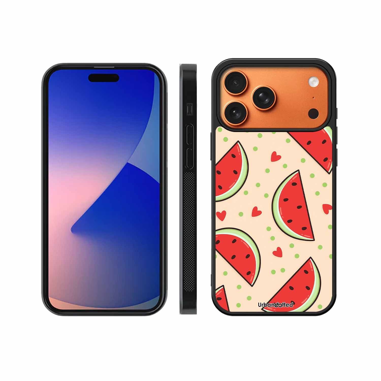 Watermelon Slice Fun Glass Case For iPhone 17 Pro Max