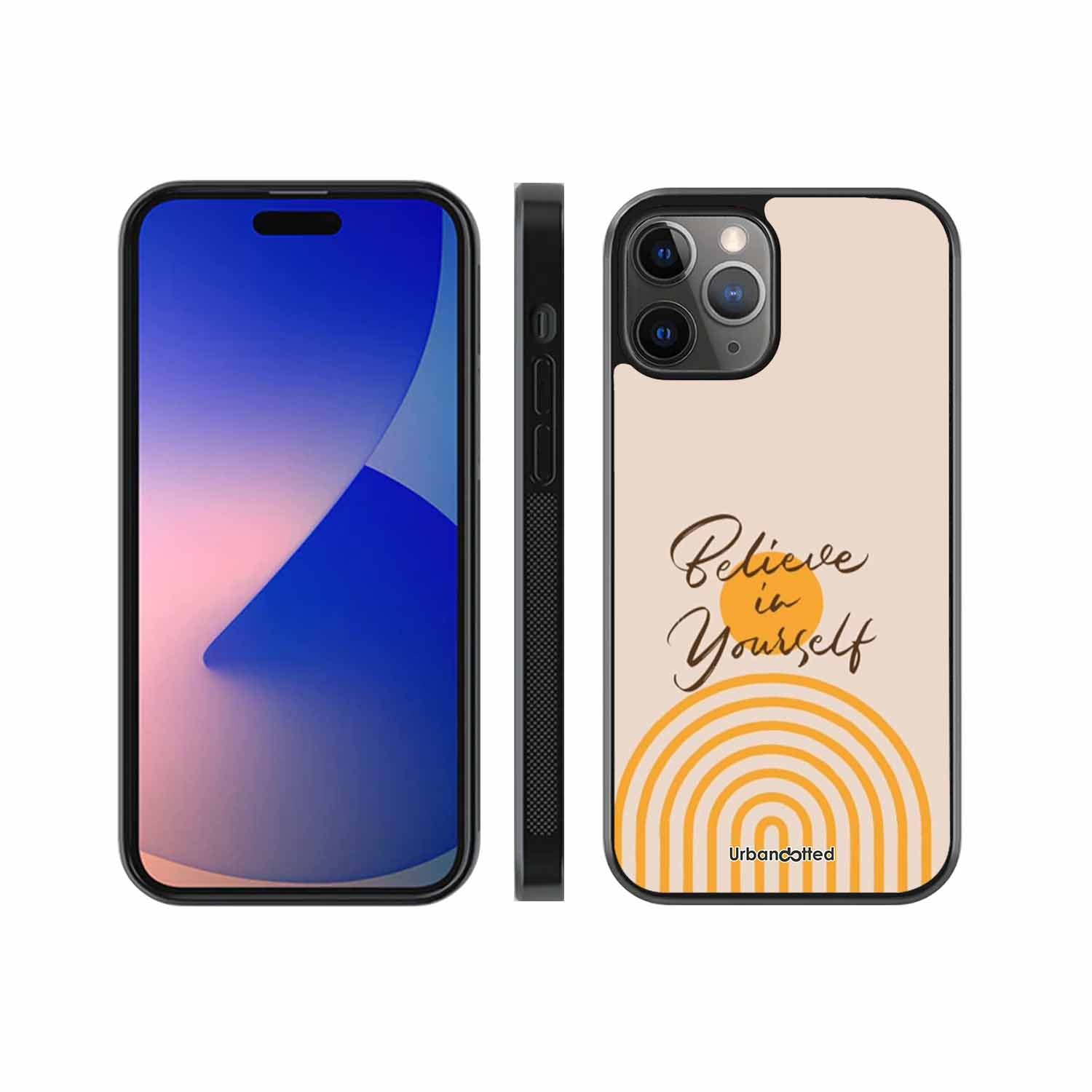 Believe In Yourself Rainbow Glass Case For iPhone 11 Pro