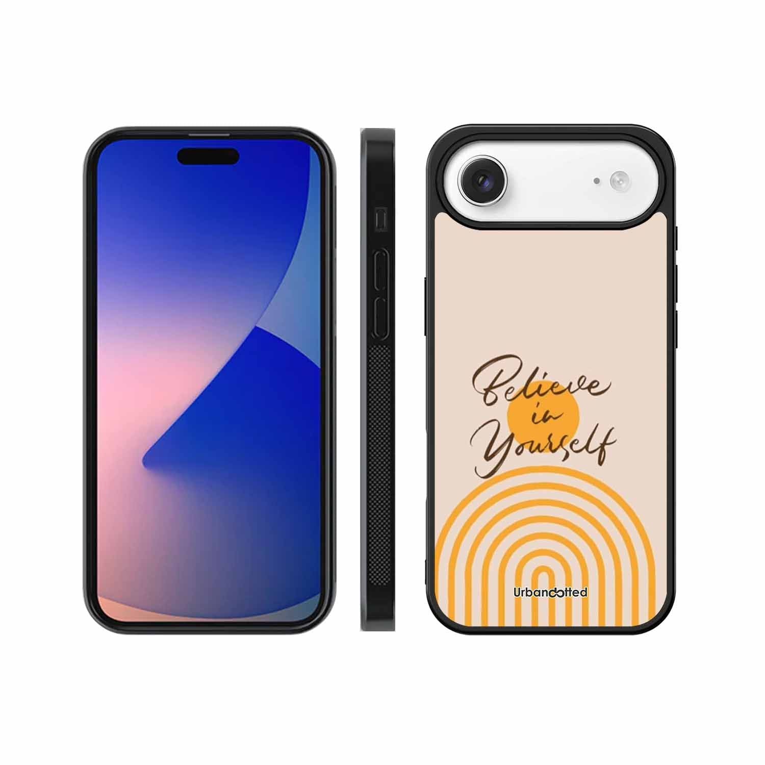 Believe In Yourself Rainbow Glass Case For iPhone Air
