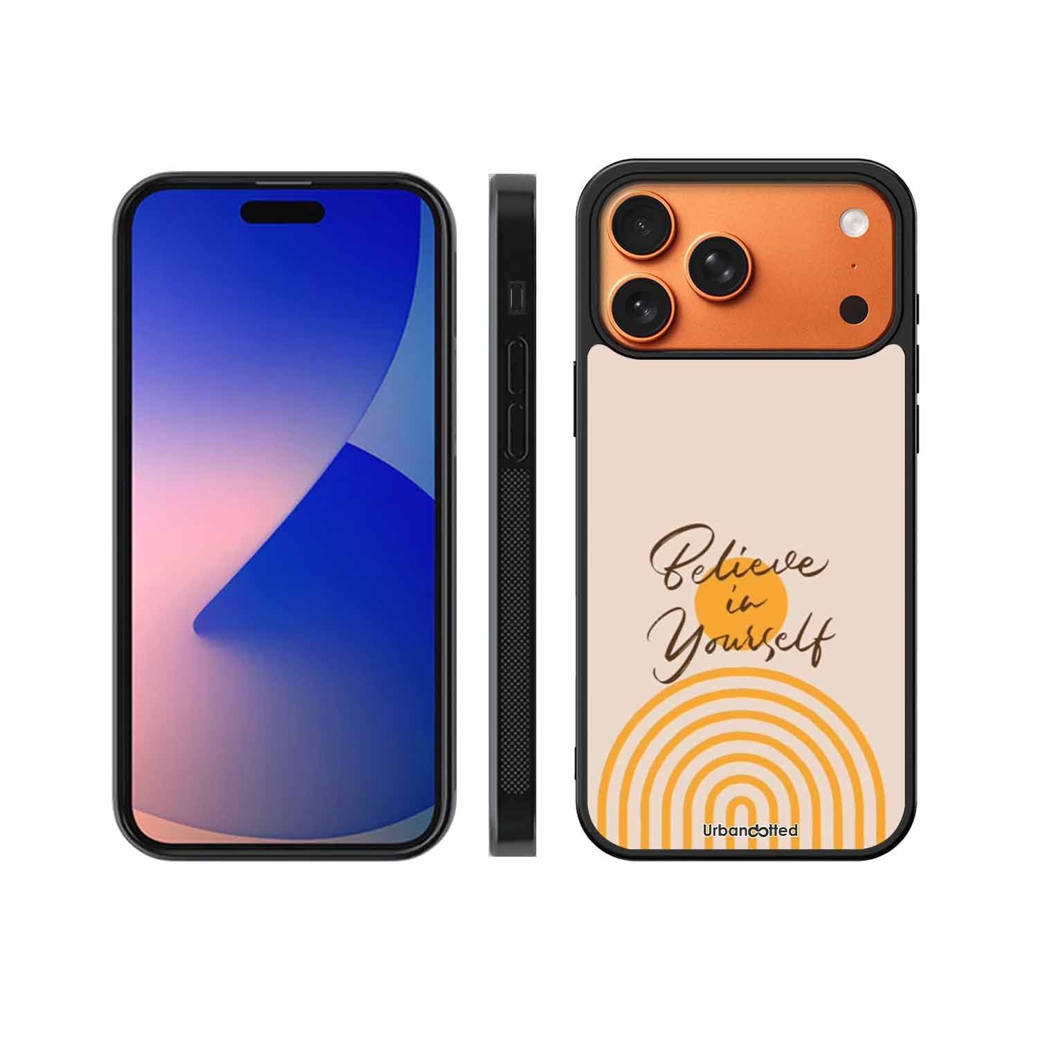 Believe In Yourself Rainbow Glass Case For iPhone 17 Pro Max