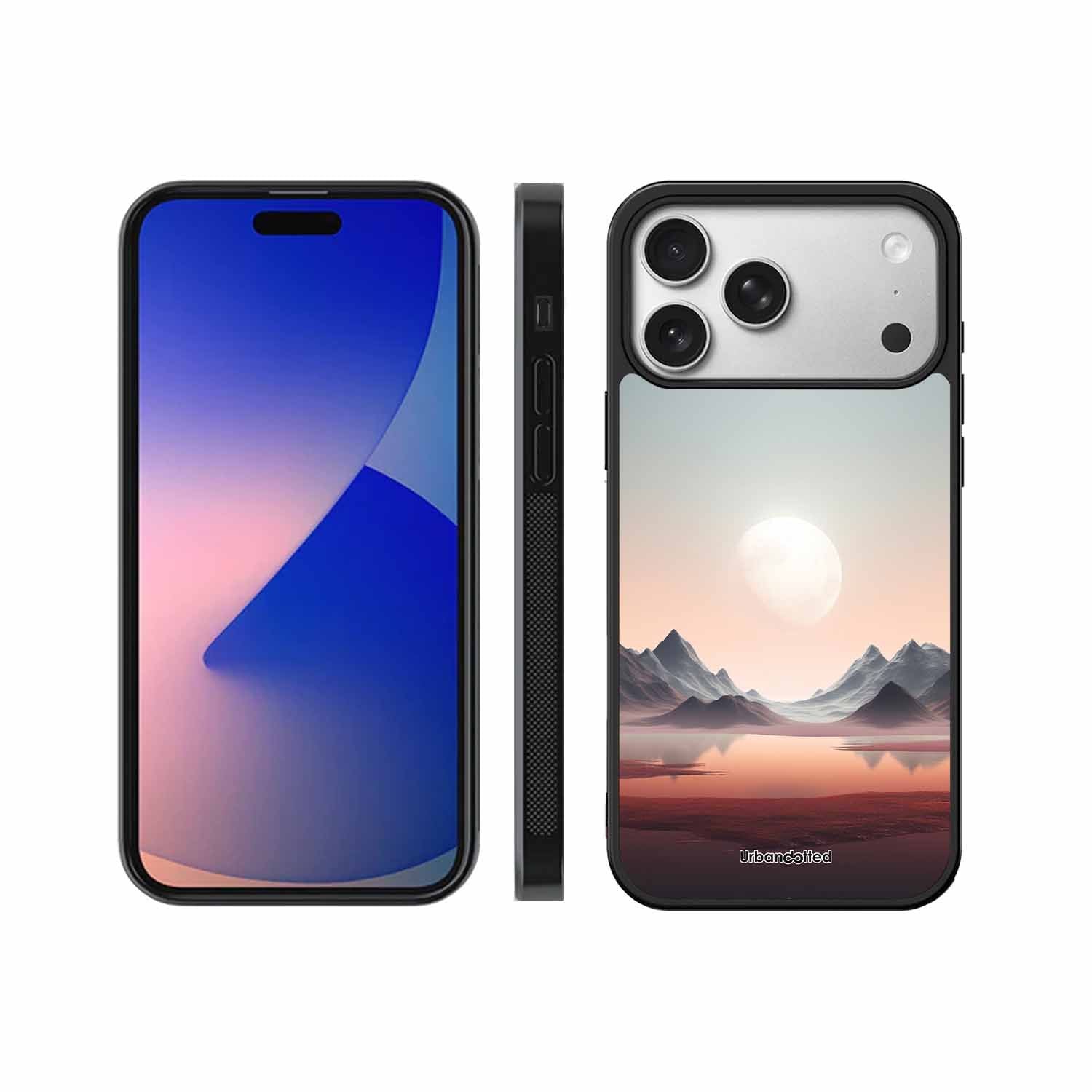 Tranquil Landscape Reflection Glass Case For iPhone 17 Pro
