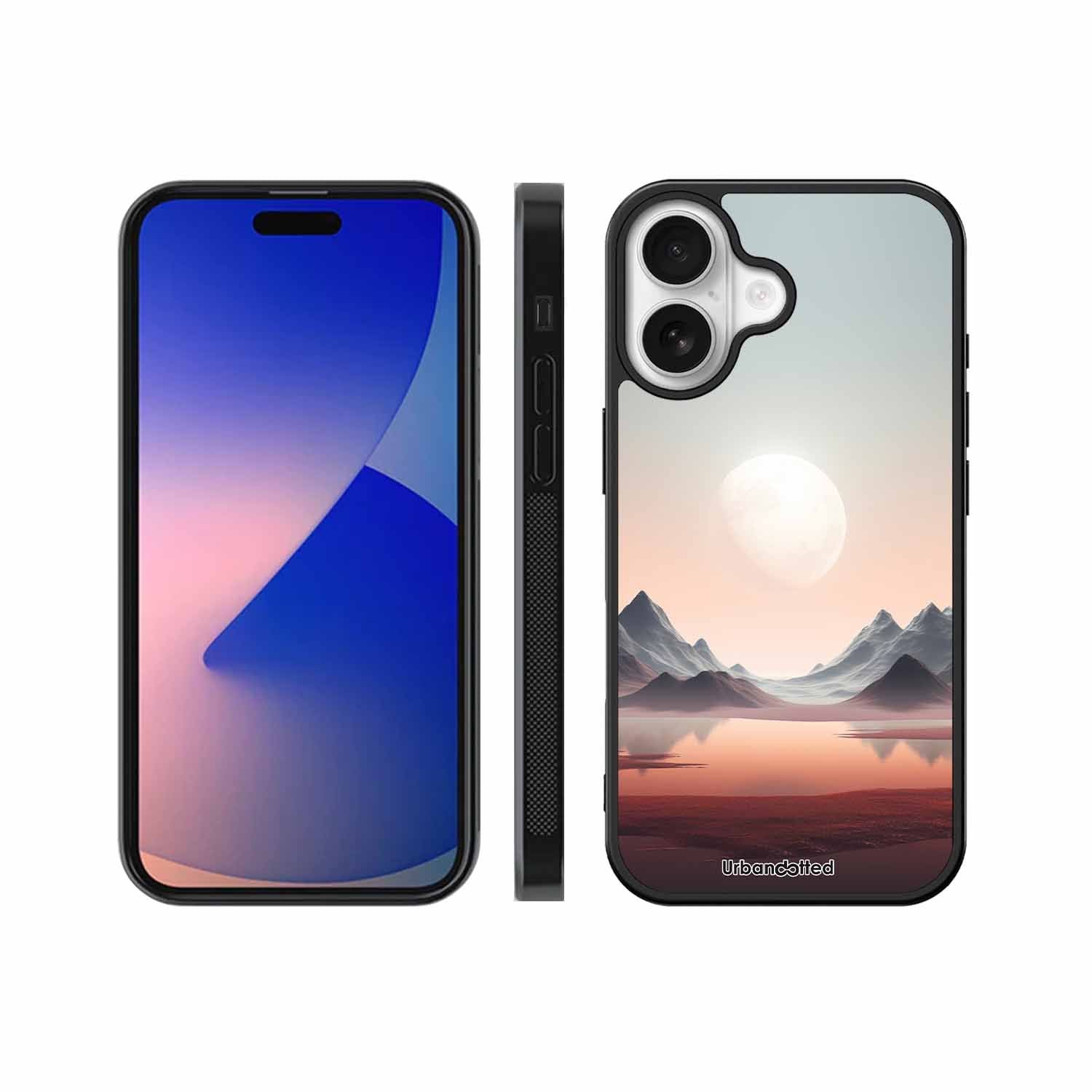 Tranquil Landscape Reflection Glass Case For iPhone 17