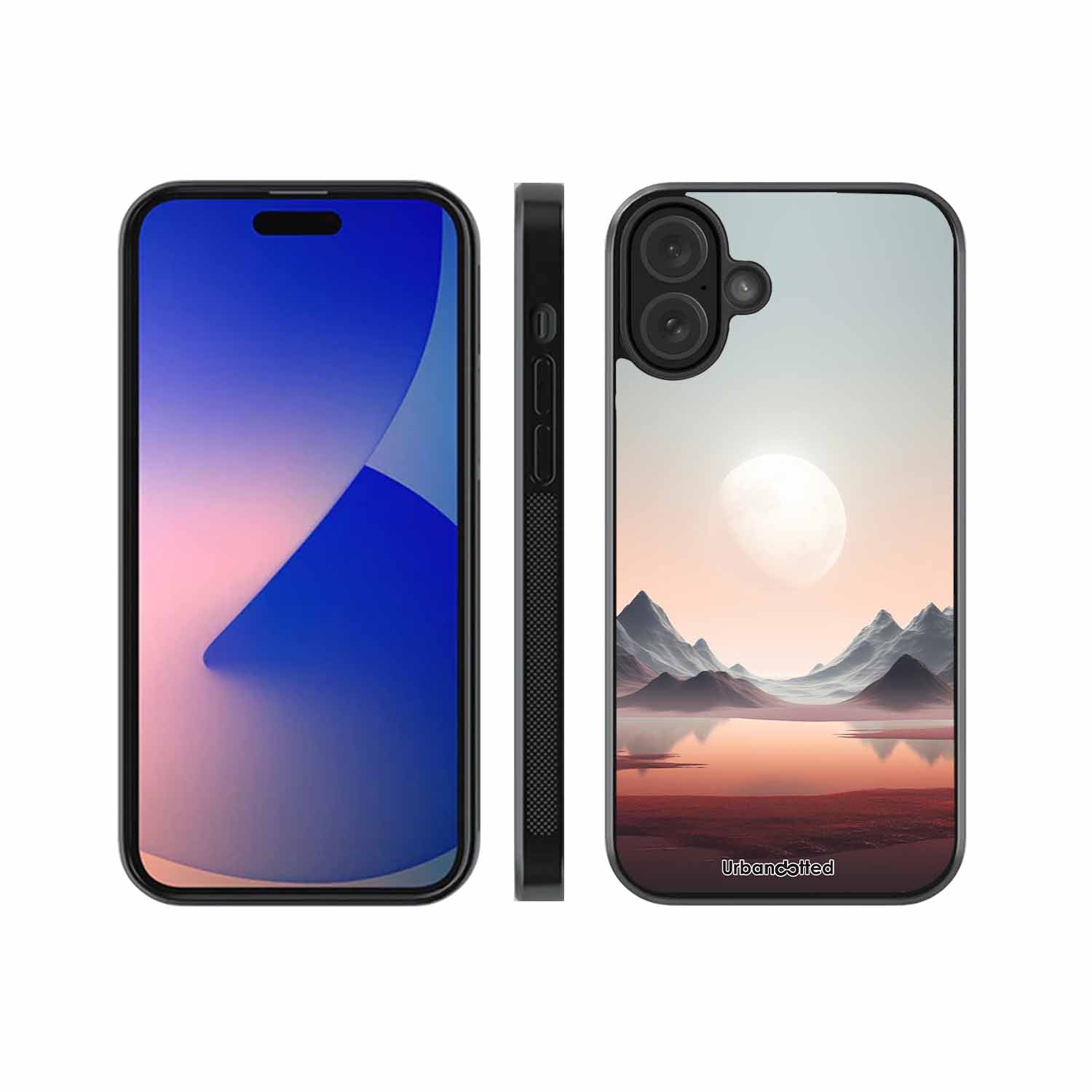 Tranquil Landscape Reflection Glass Case For iPhone 16