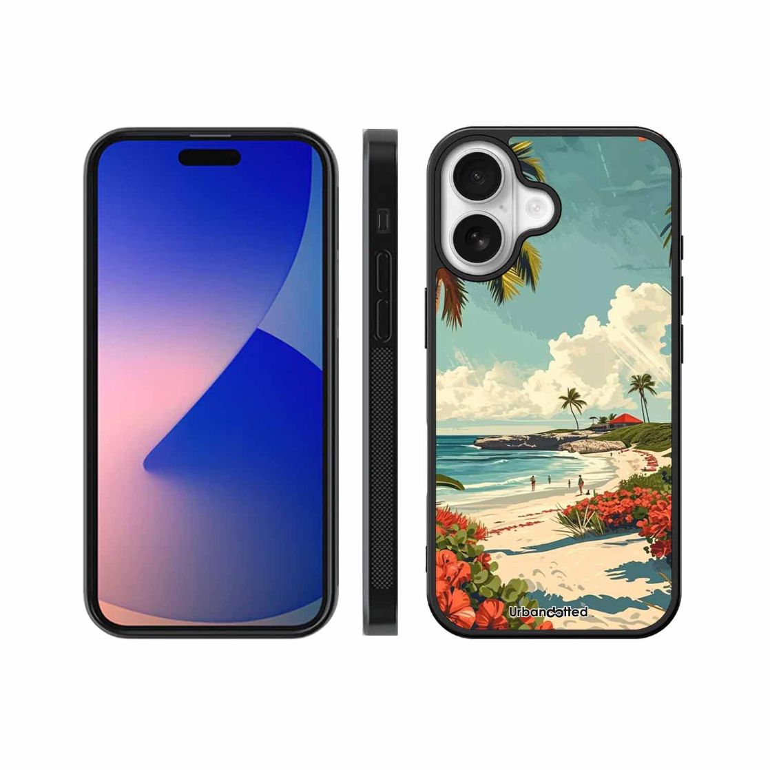 Tropical Beach Paradise Glass Case For iPhone 17