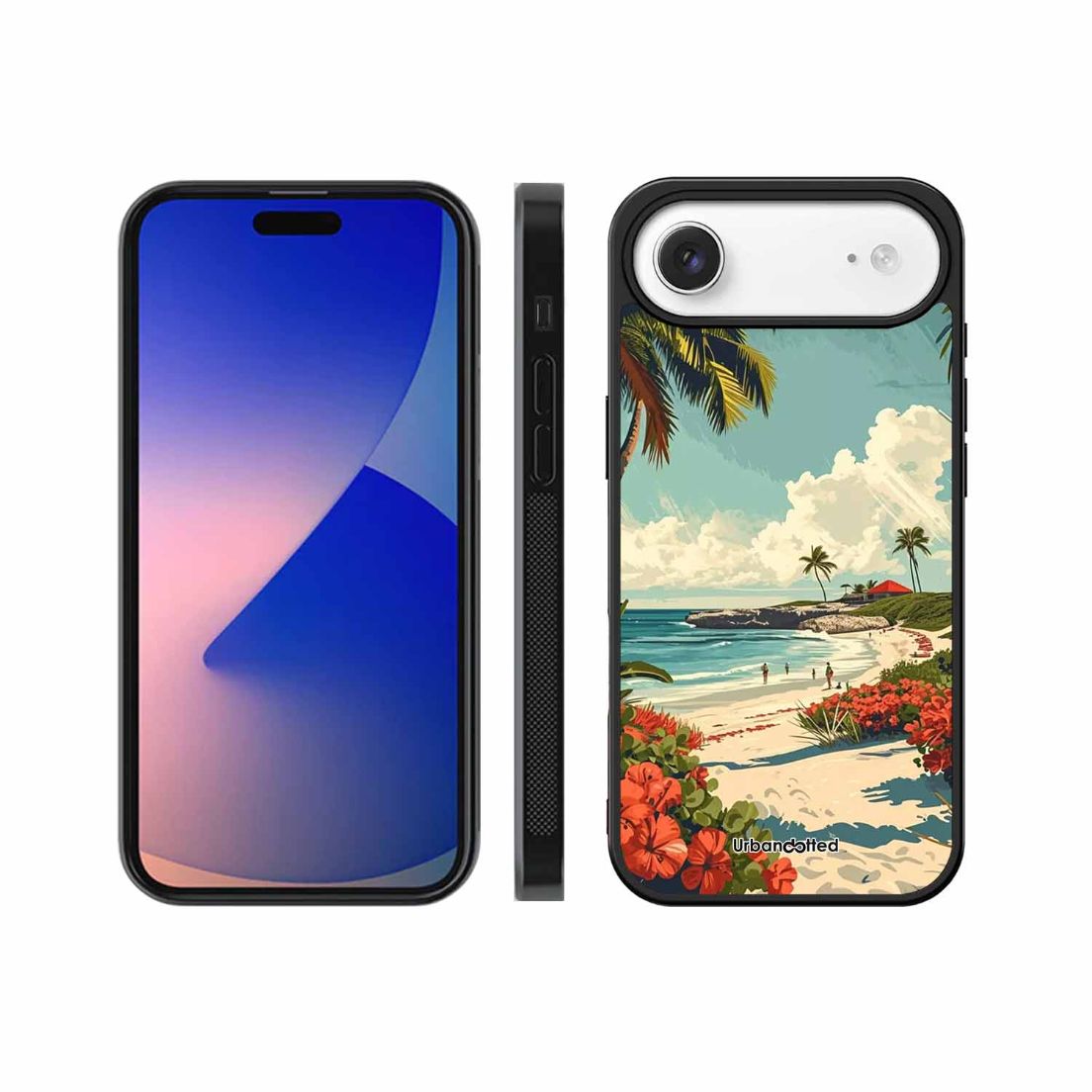 Tropical Beach Paradise Glass Case For iPhone Air