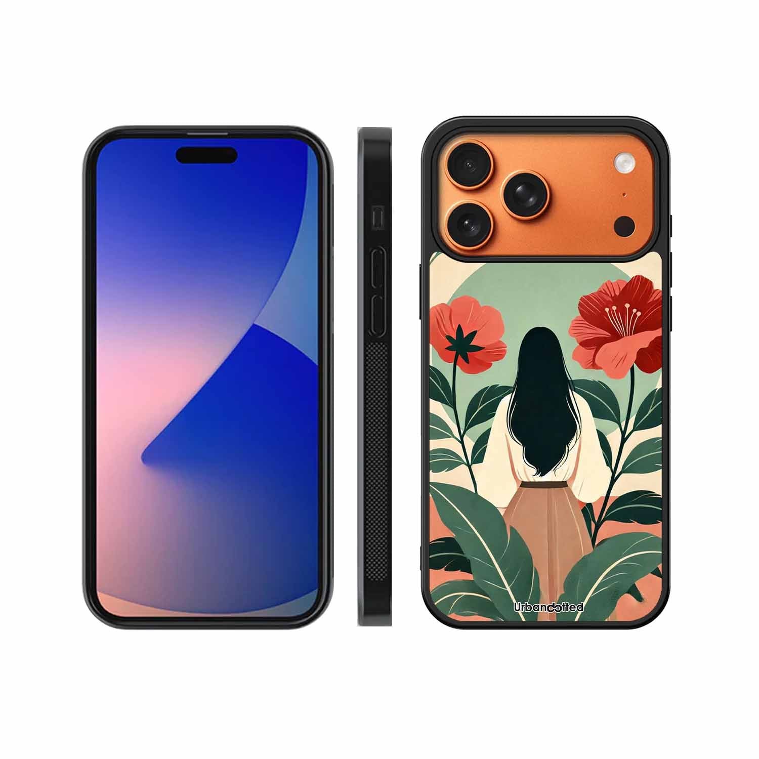 Woman in Floral Garden Glass Case For iPhone 17 Pro Max