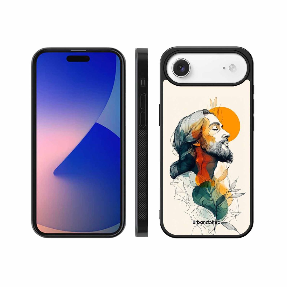 Jesus in Profile Prayer Glass Case For iPhone Air
