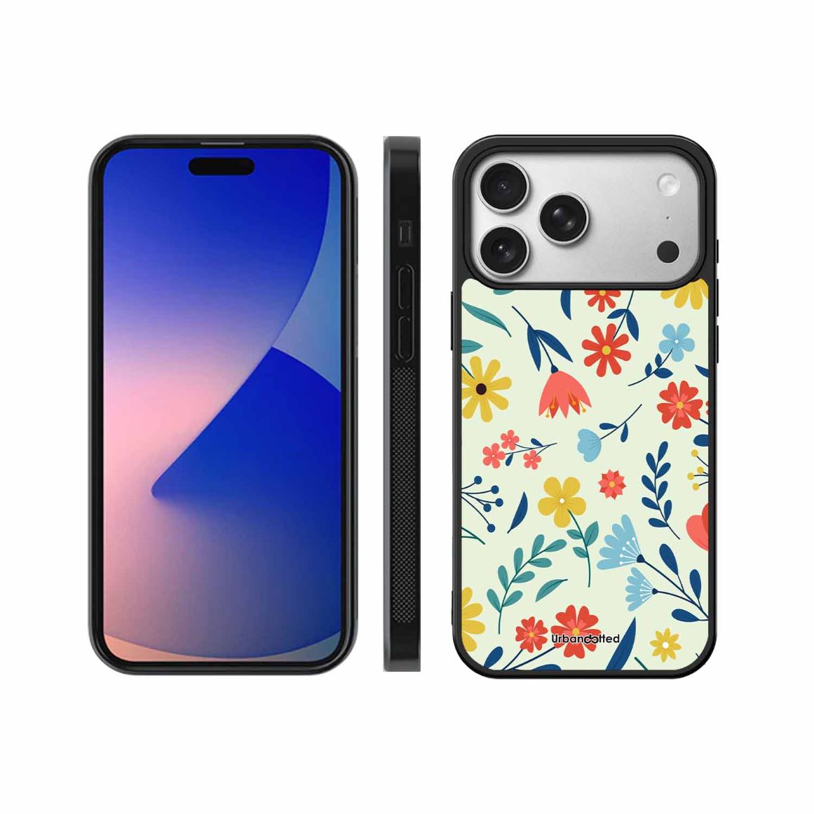 Colorful Wildflower Meadow Glass Case For iPhone 17 Pro