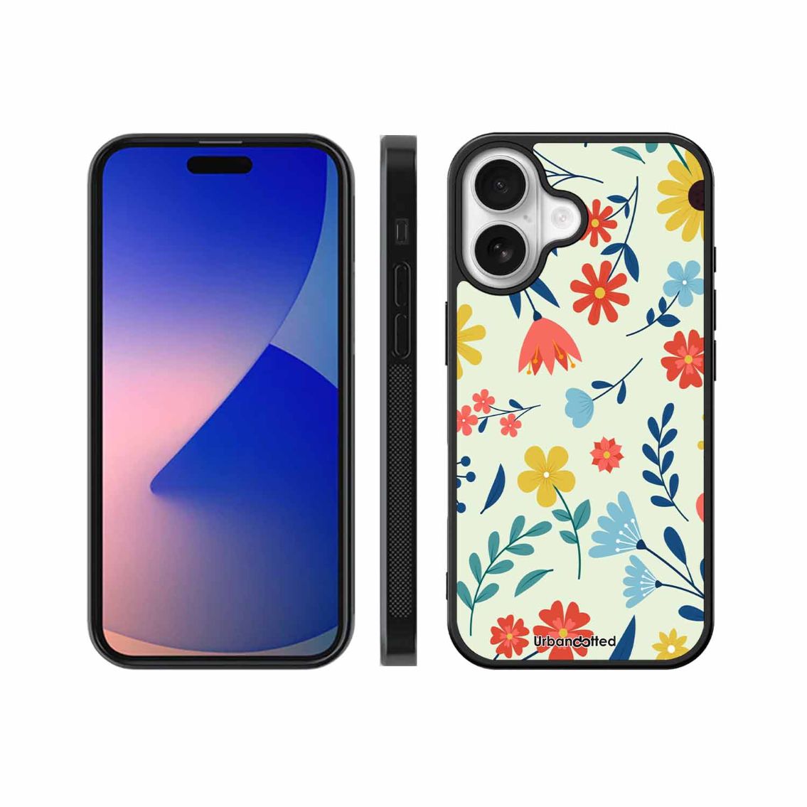 Colorful Wildflower Meadow Glass Case For iPhone 17