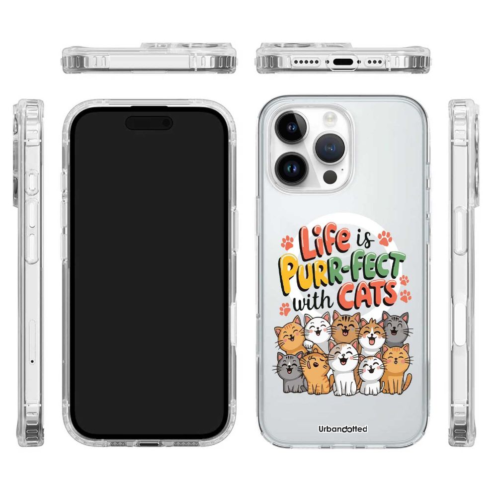 Purr-fect Life Crystal Clear Case