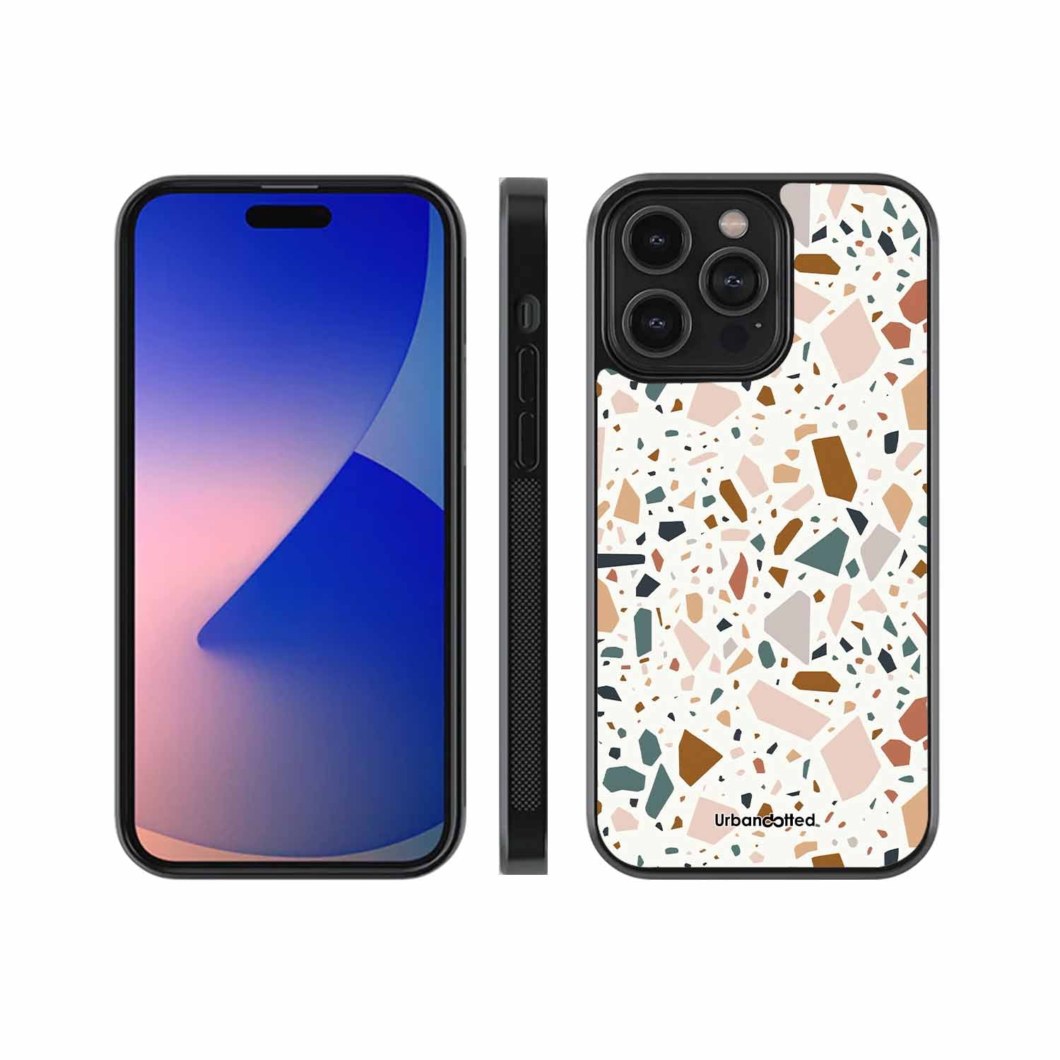 Earth Tone Terrazzo Glass Case