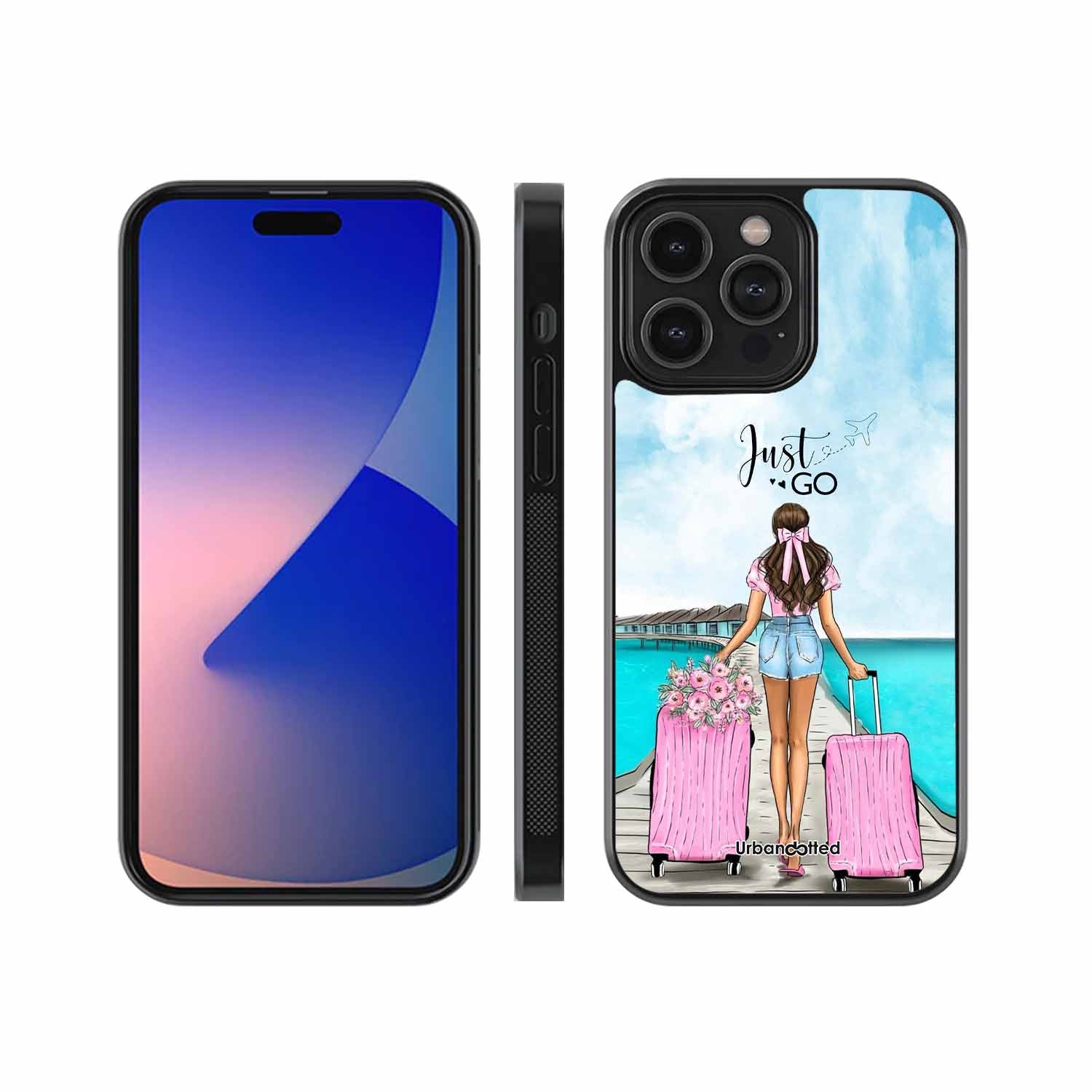 Just Go Travel Glass Case For iPhone 15 Pro