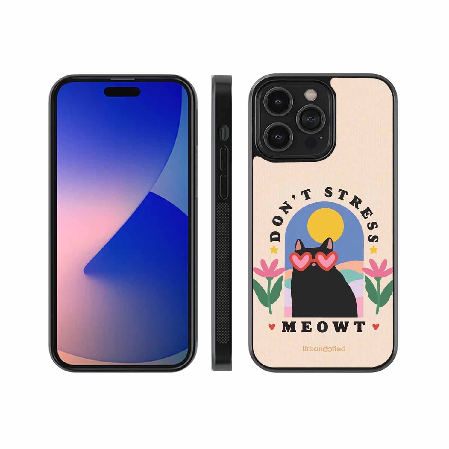 Don't Stress Meowt Glass Case For iPhone 13 Pro