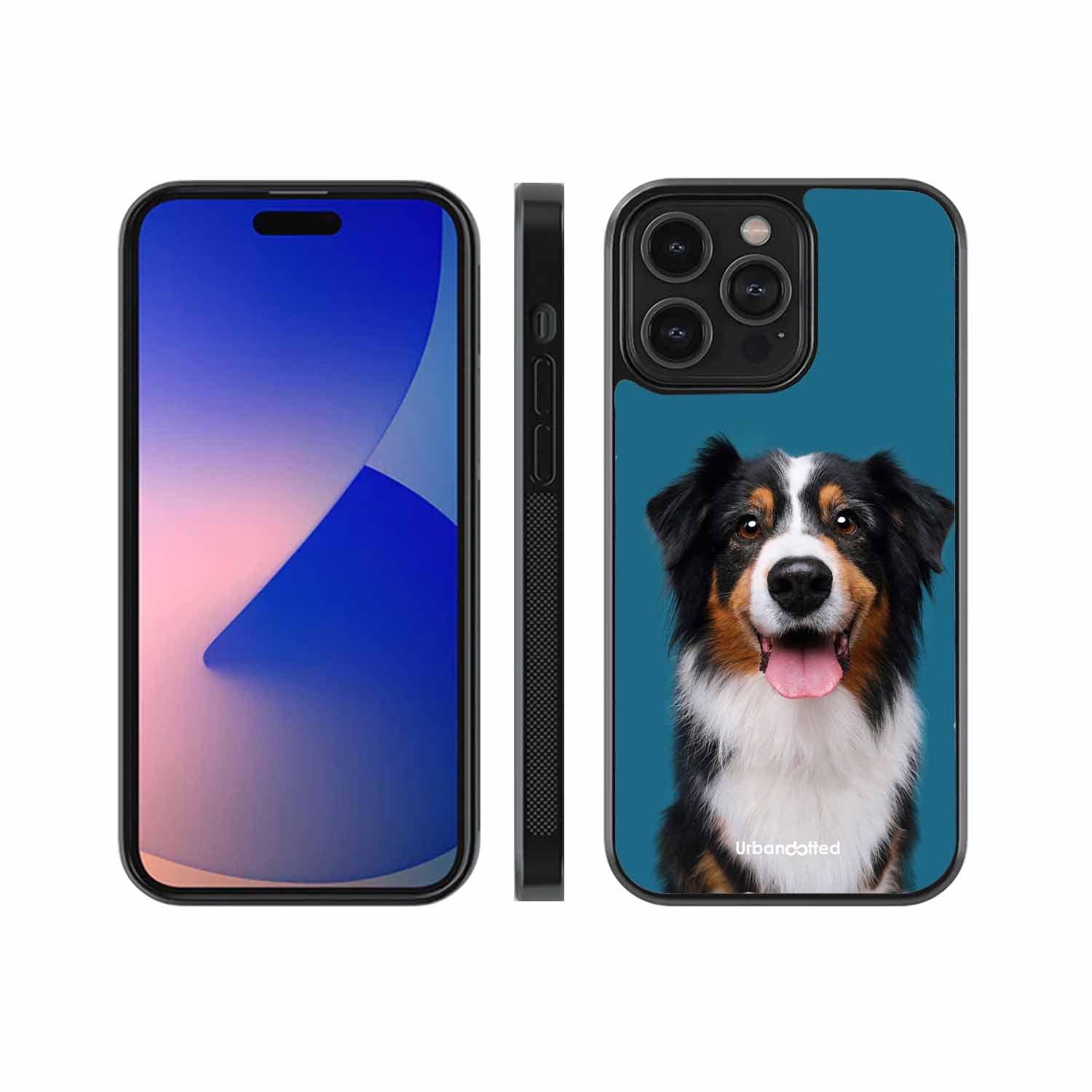 Aussie Shepherd Smile Glass Case For iPhone 14 Pro Max