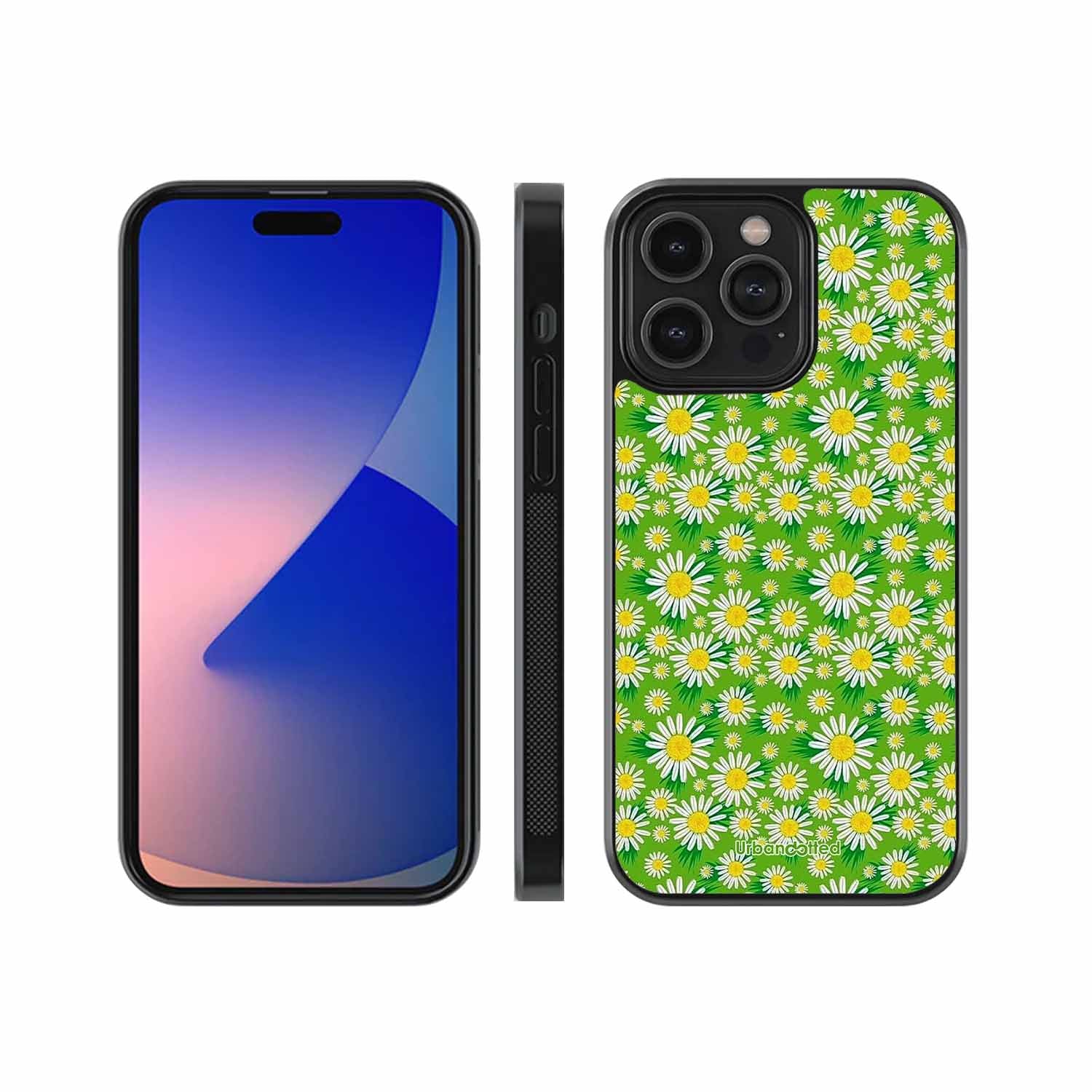 Cheerful Daisy Glass Case For iPhone 13 Pro