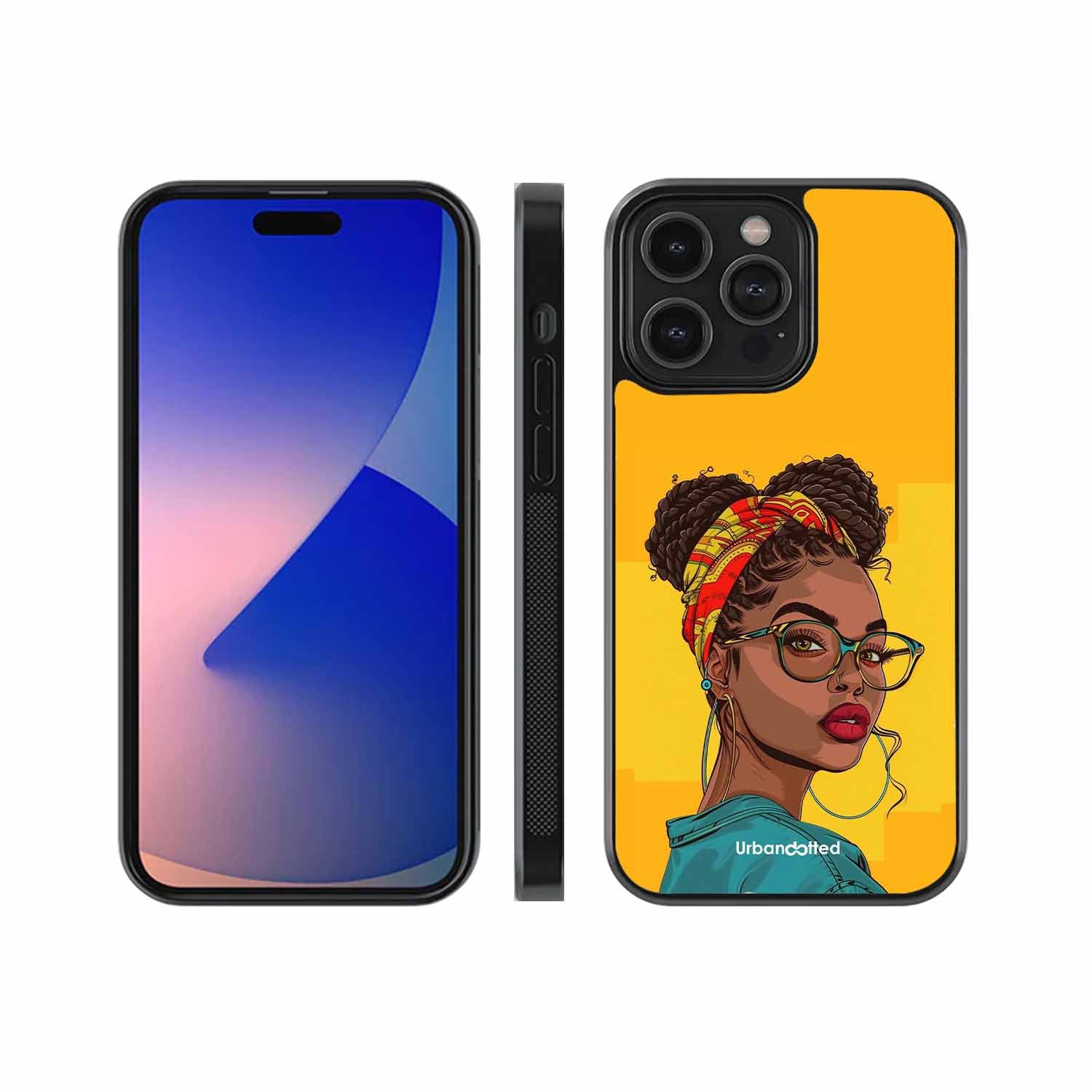 Headscarf Beauty Glass Case For iPhone 13 Pro