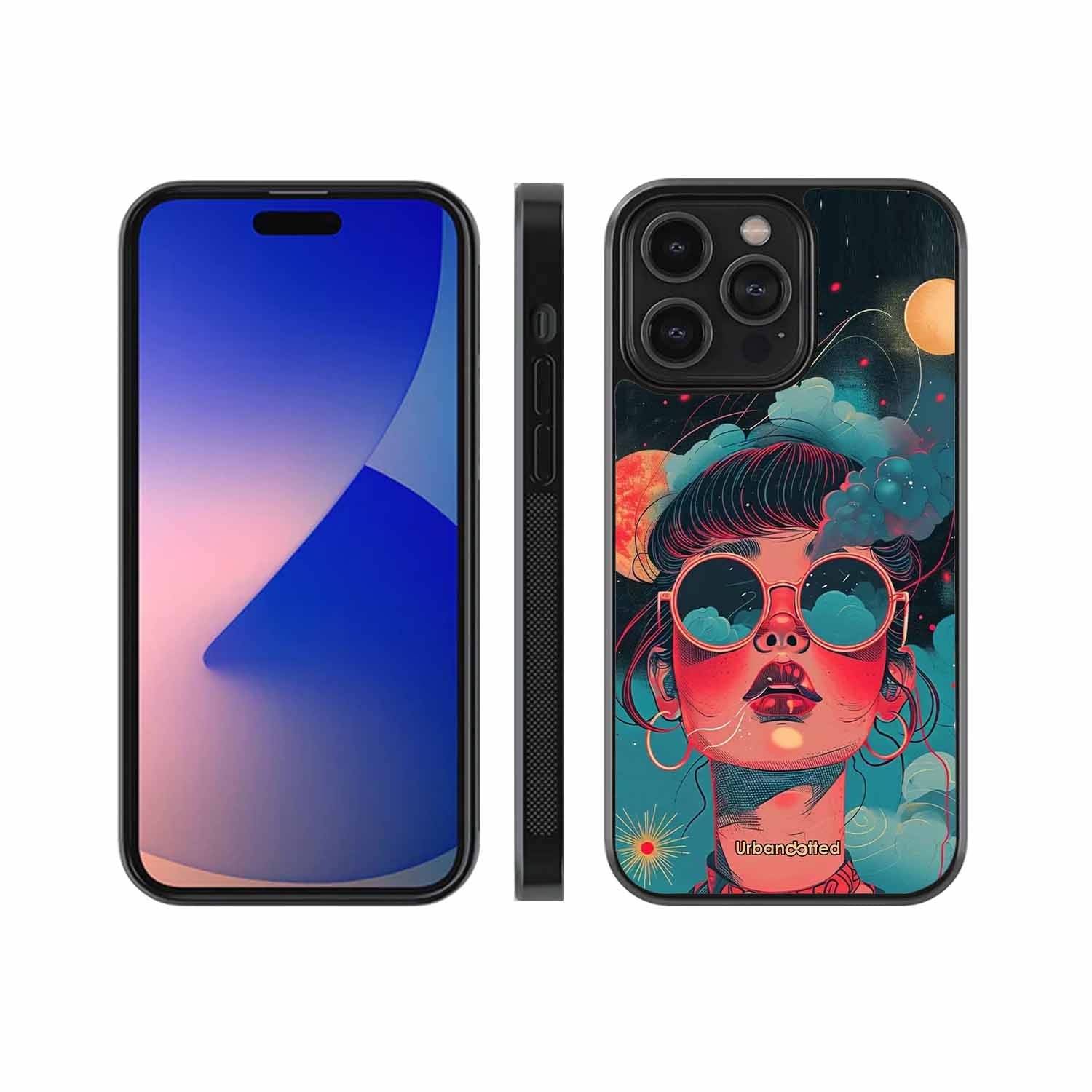 Starry Eyed Wonder Glass Case For iPhone 15 Pro Max