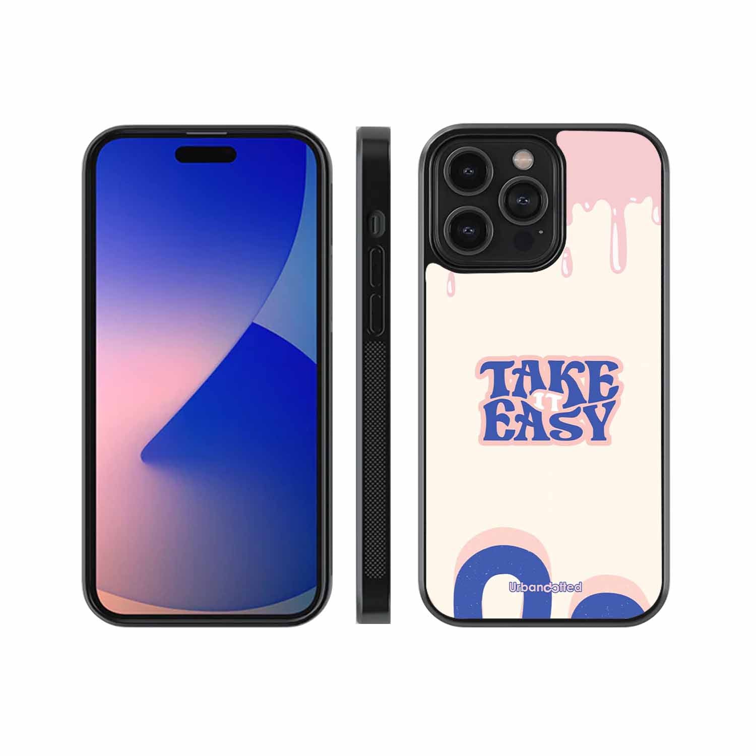 Take It Easy Drip Glass Case For iPhone 15 Pro Max
