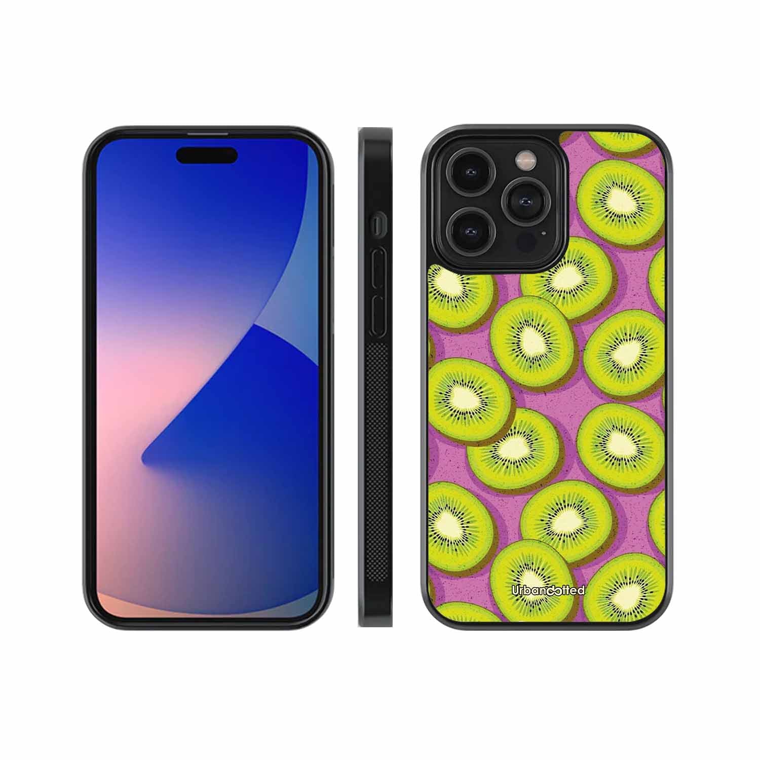 Refreshing Kiwi Glass Case For iPhone 15 Pro
