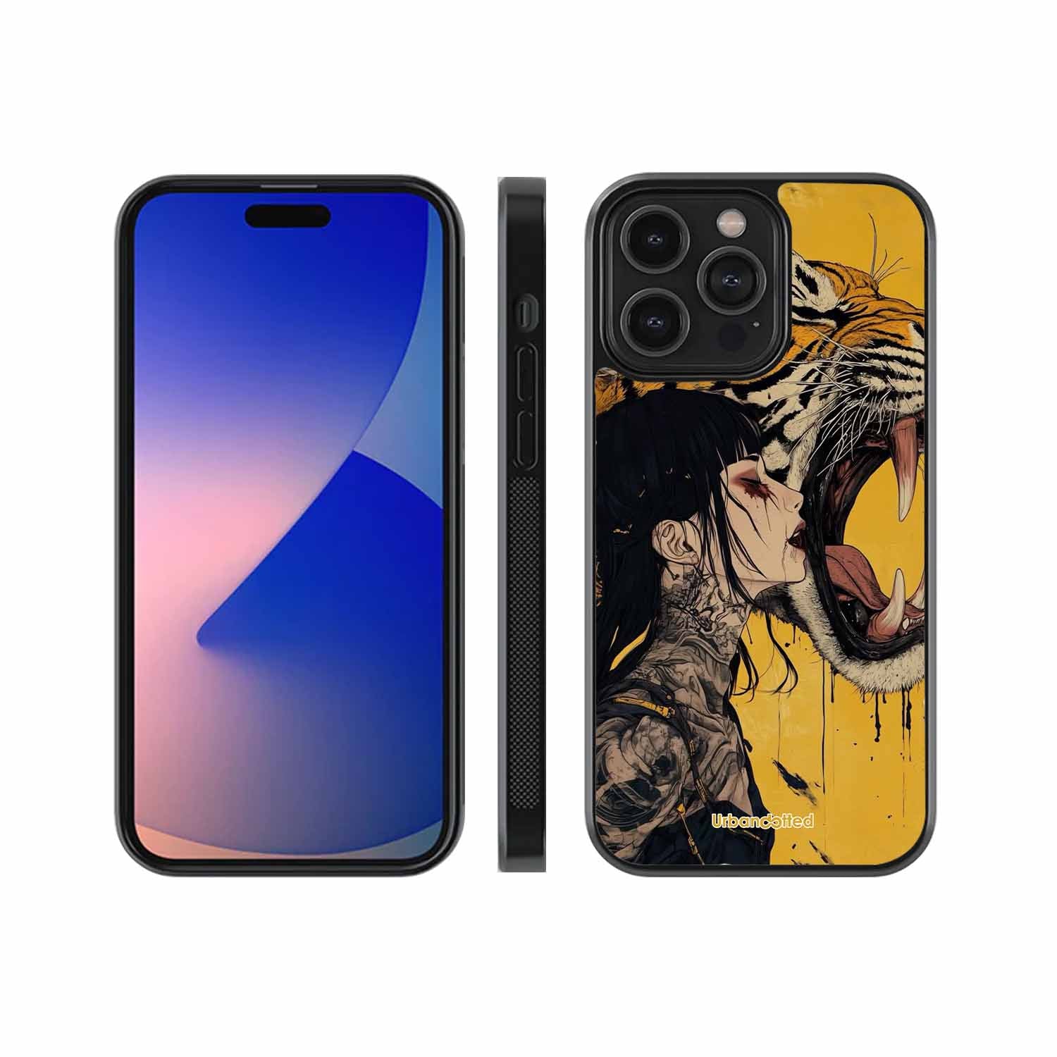 Tattooed Girl with Tiger Glass Case For iPhone 12 Pro Max