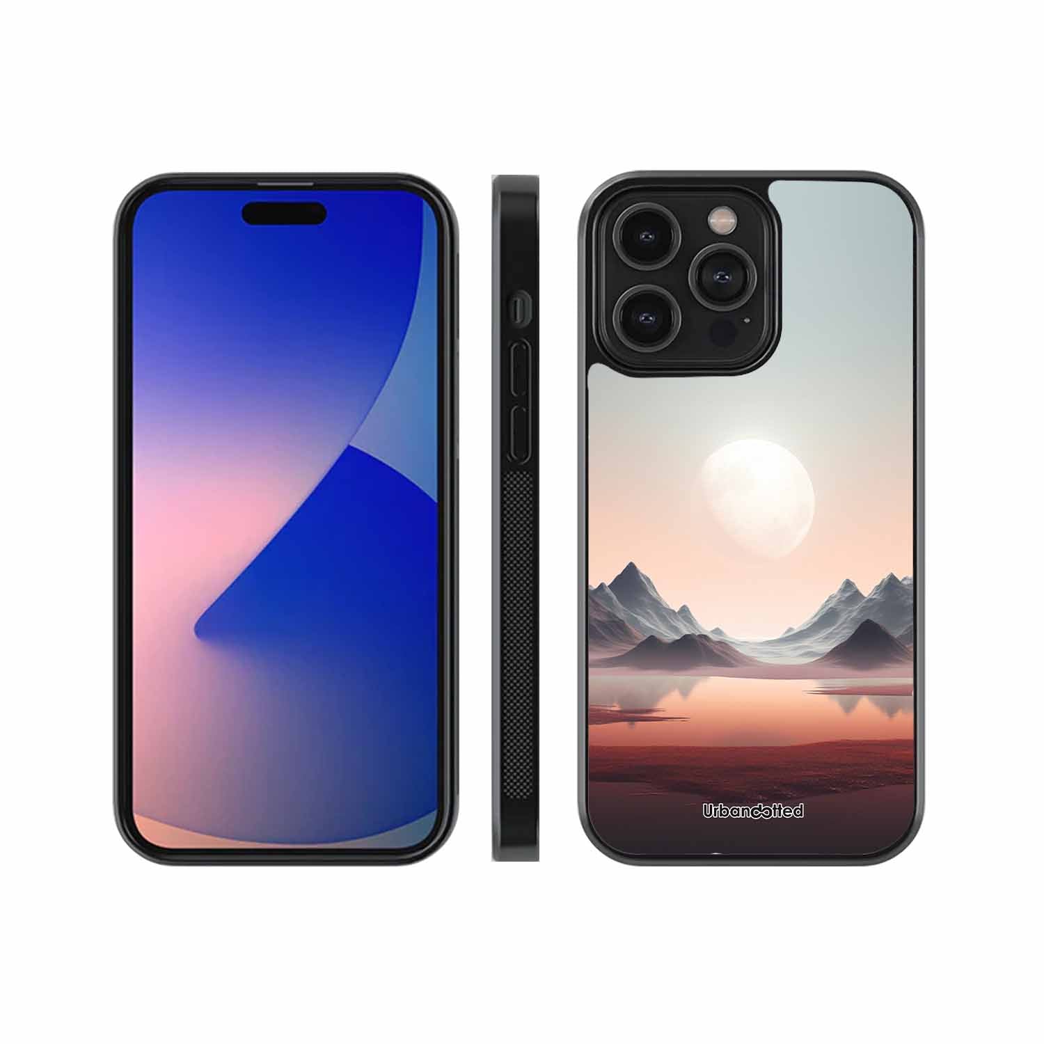 Tranquil Landscape Reflection Glass Case For iPhone 13 Pro