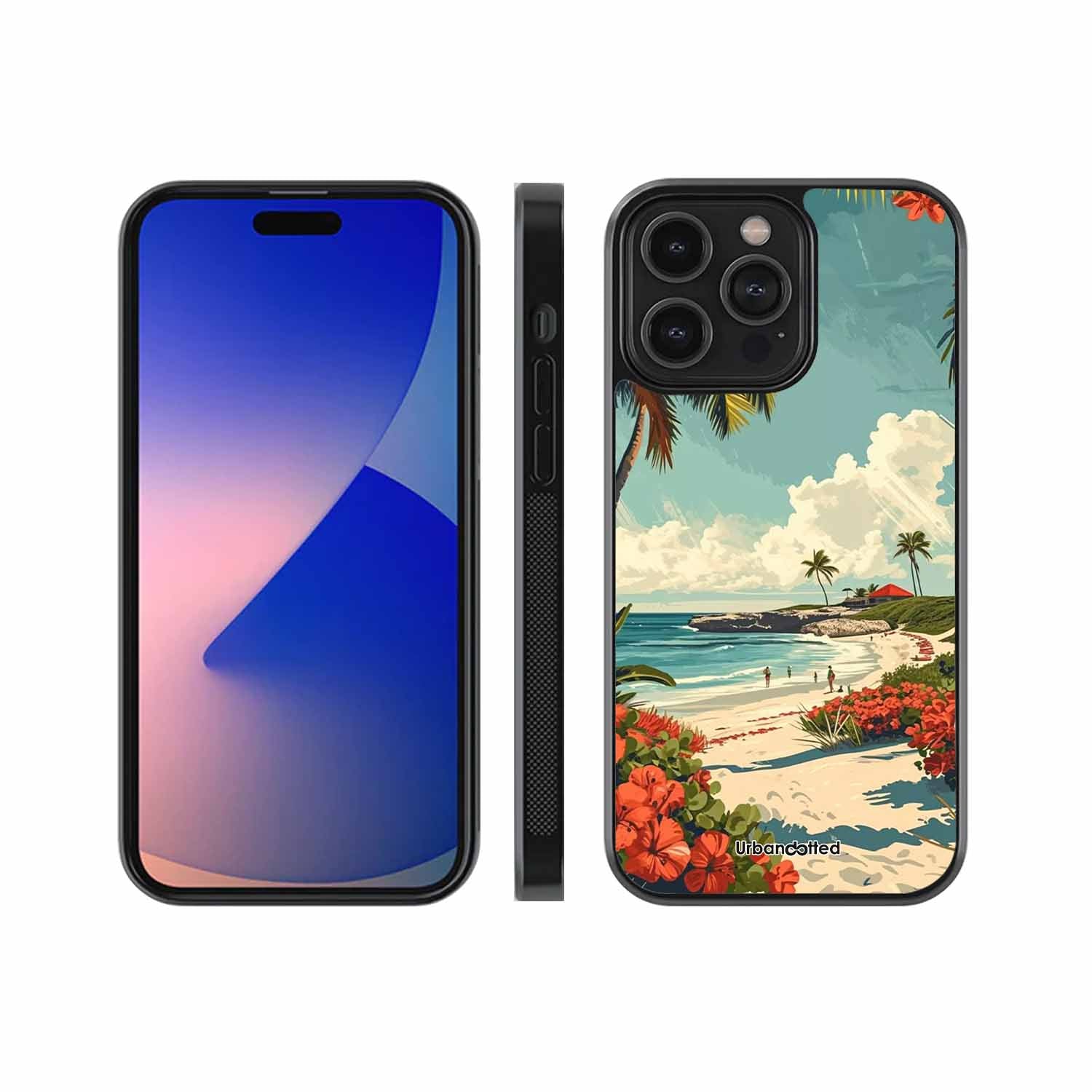 Tropical Beach Paradise Glass Case For iPhone 12 Pro