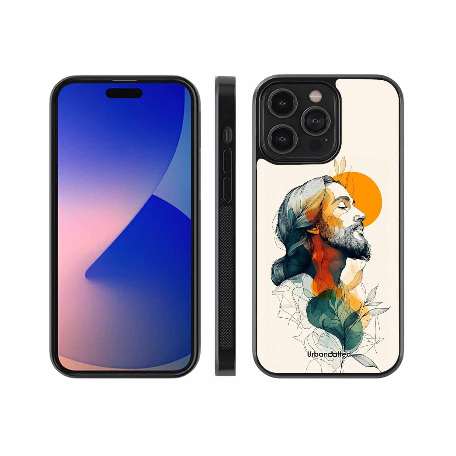 Jesus in Profile Prayer Glass Case For iPhone 12 Pro