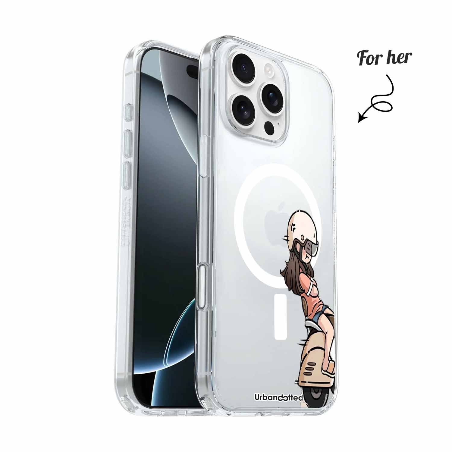 Riding Together Crystal Clear Couple Case