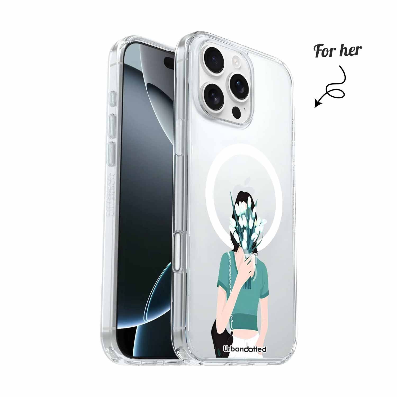 Hidden Blooms Crystal Clear Couple Case