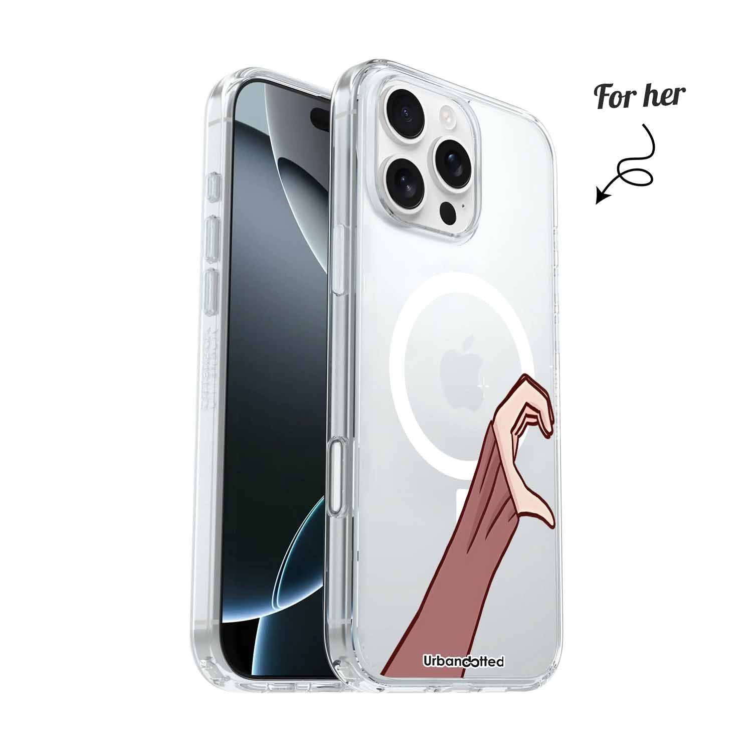 Love Connect Crystal Clear Couple Case