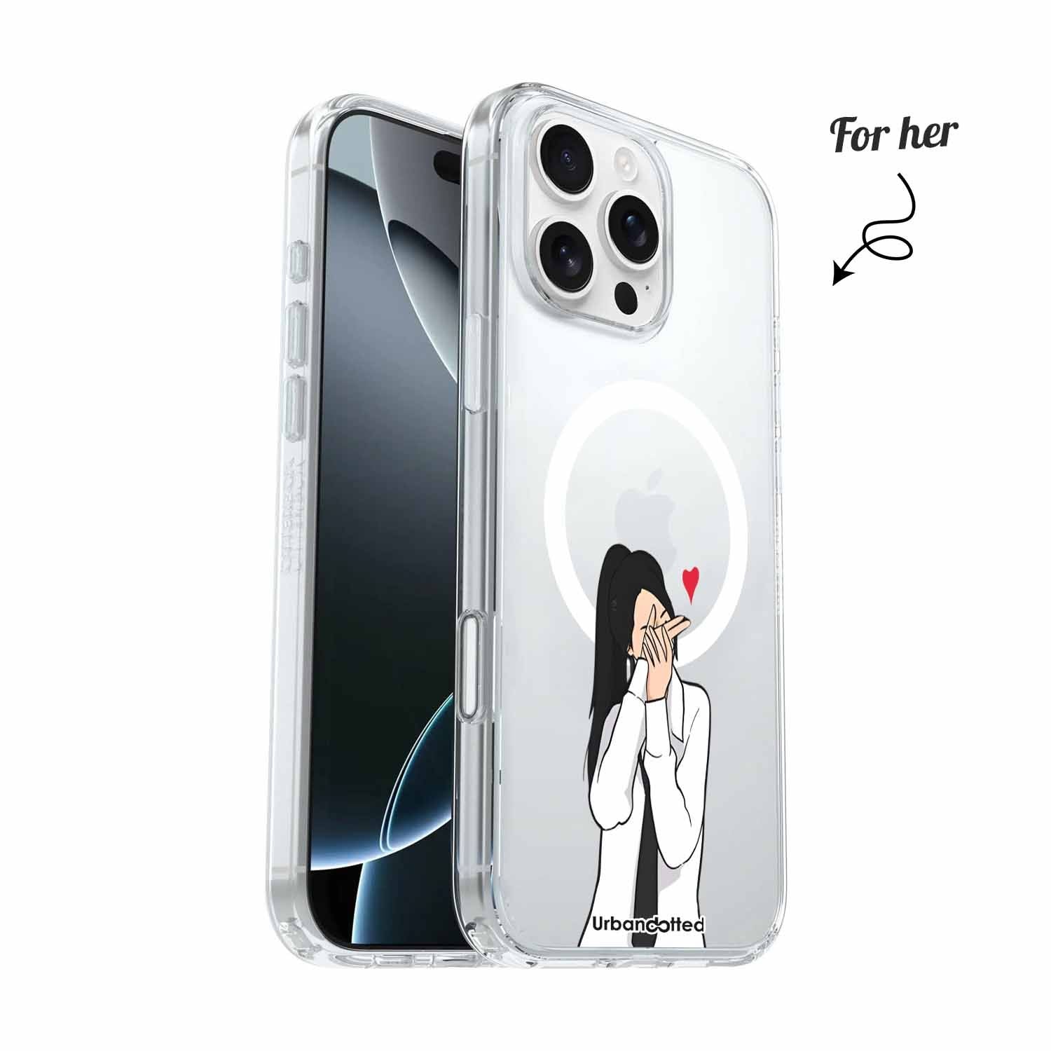Blown Kiss Couple Crystal Clear Couple Case