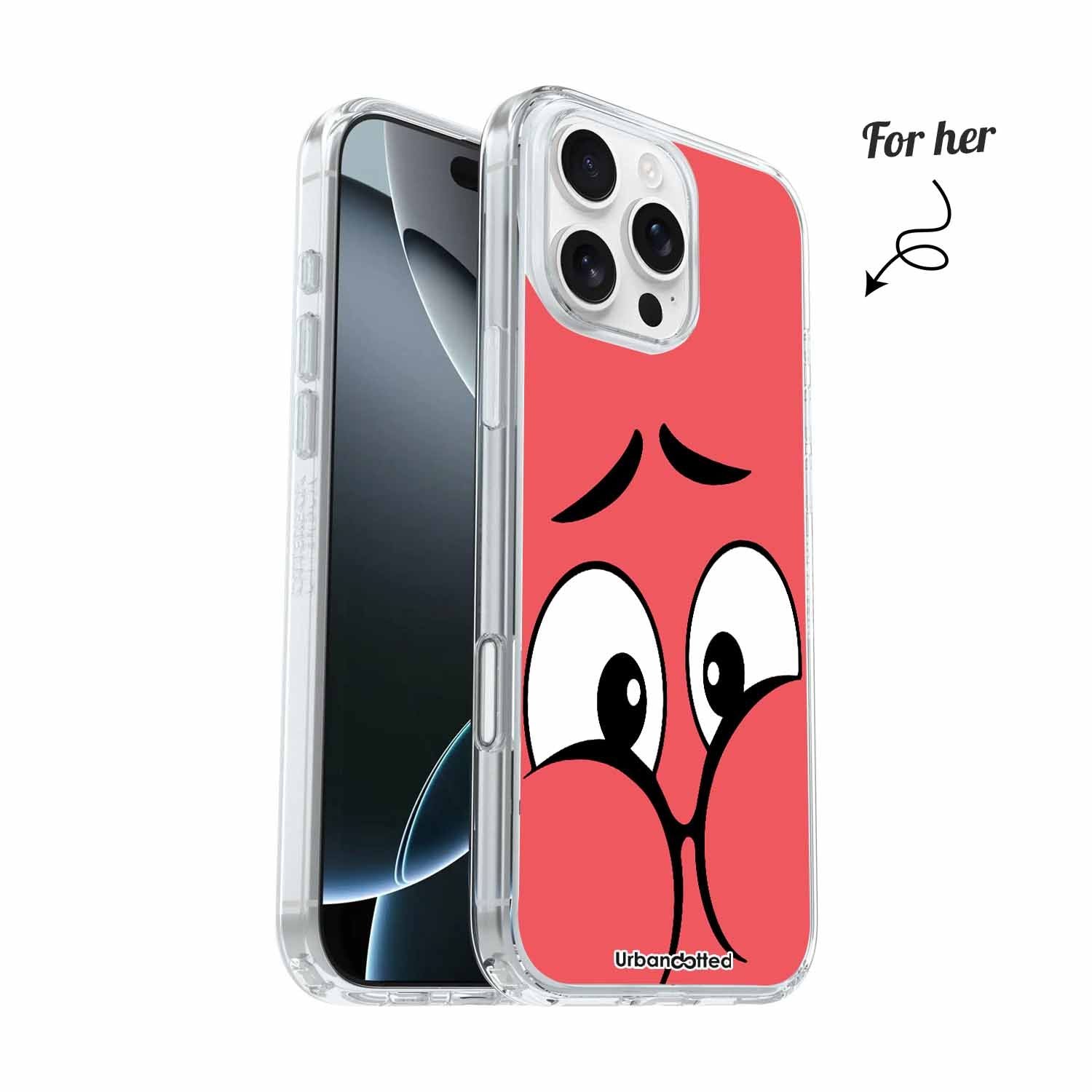 Cheeky Expressions Art Crystal Clear Couple Case