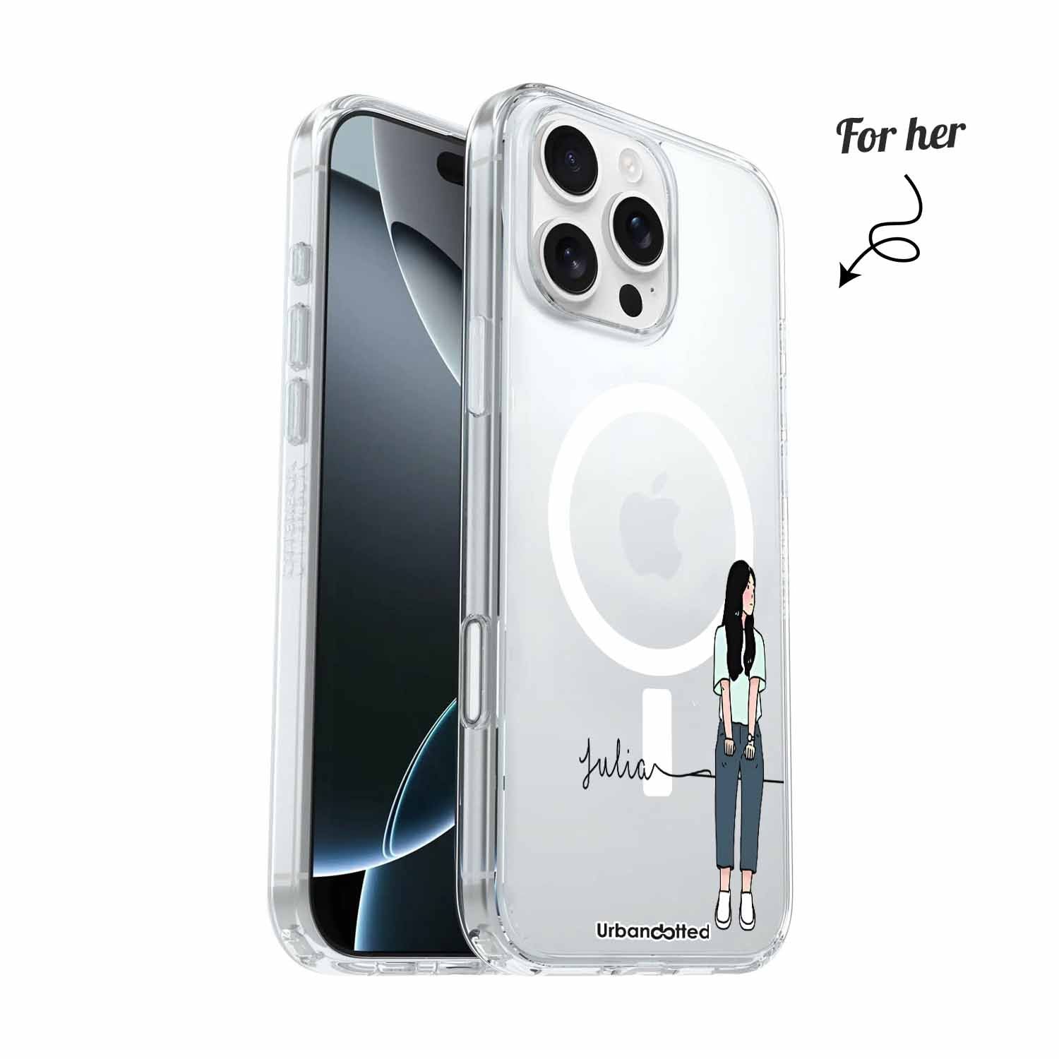 Simply Us Crystal Clear Couple Case