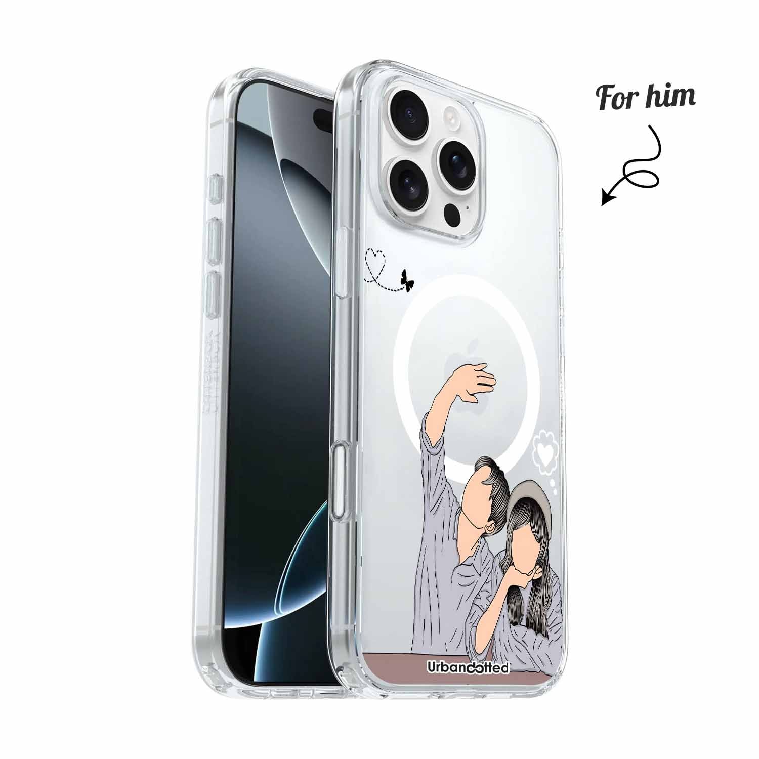 Affectionate Couple Crystal Clear Couple Case