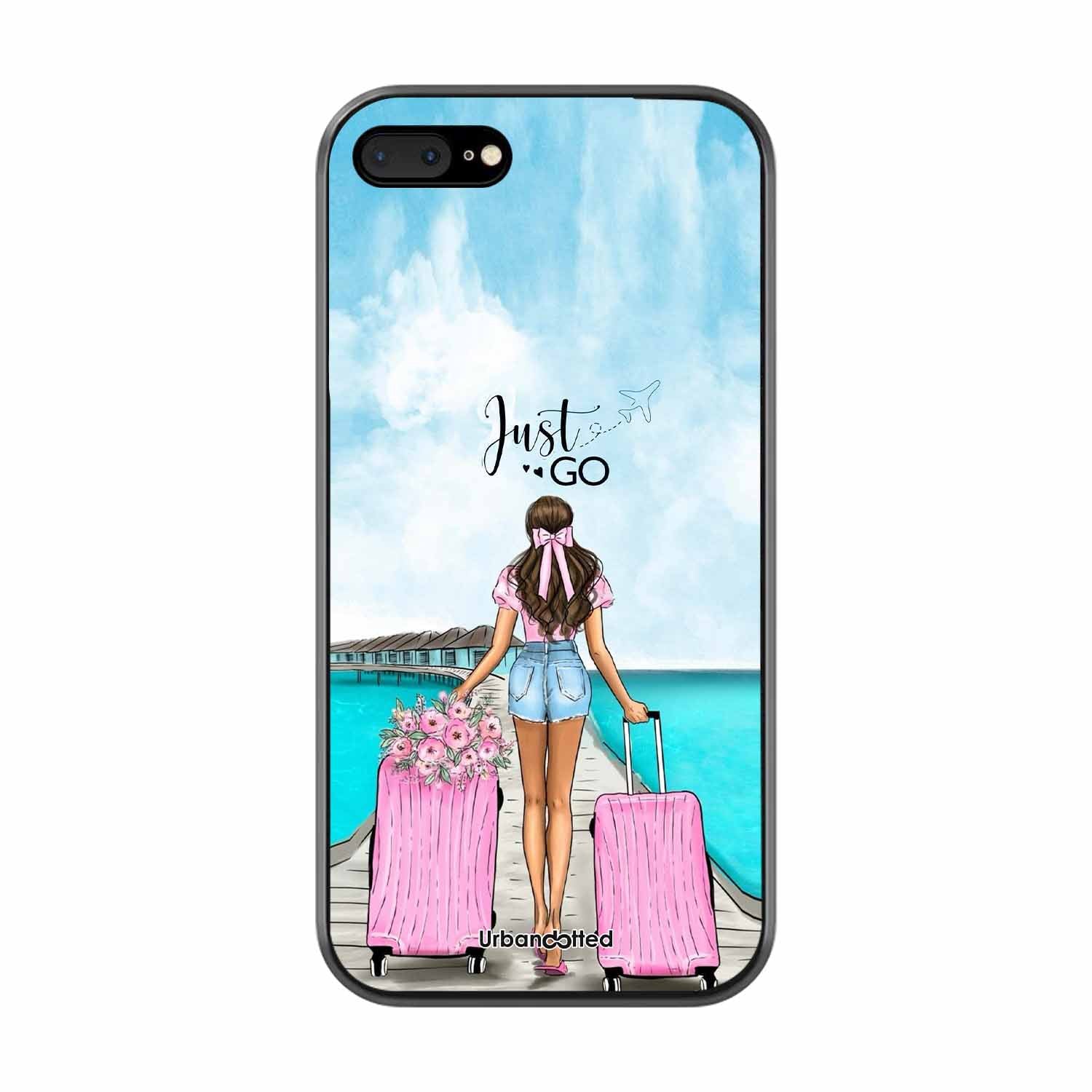 Just Go Travel Glass Case For iPhone 7 Plus