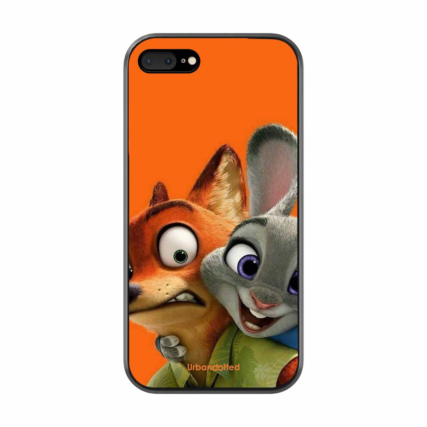 Zootopia Friends Glass Case For iPhone 7 Plus