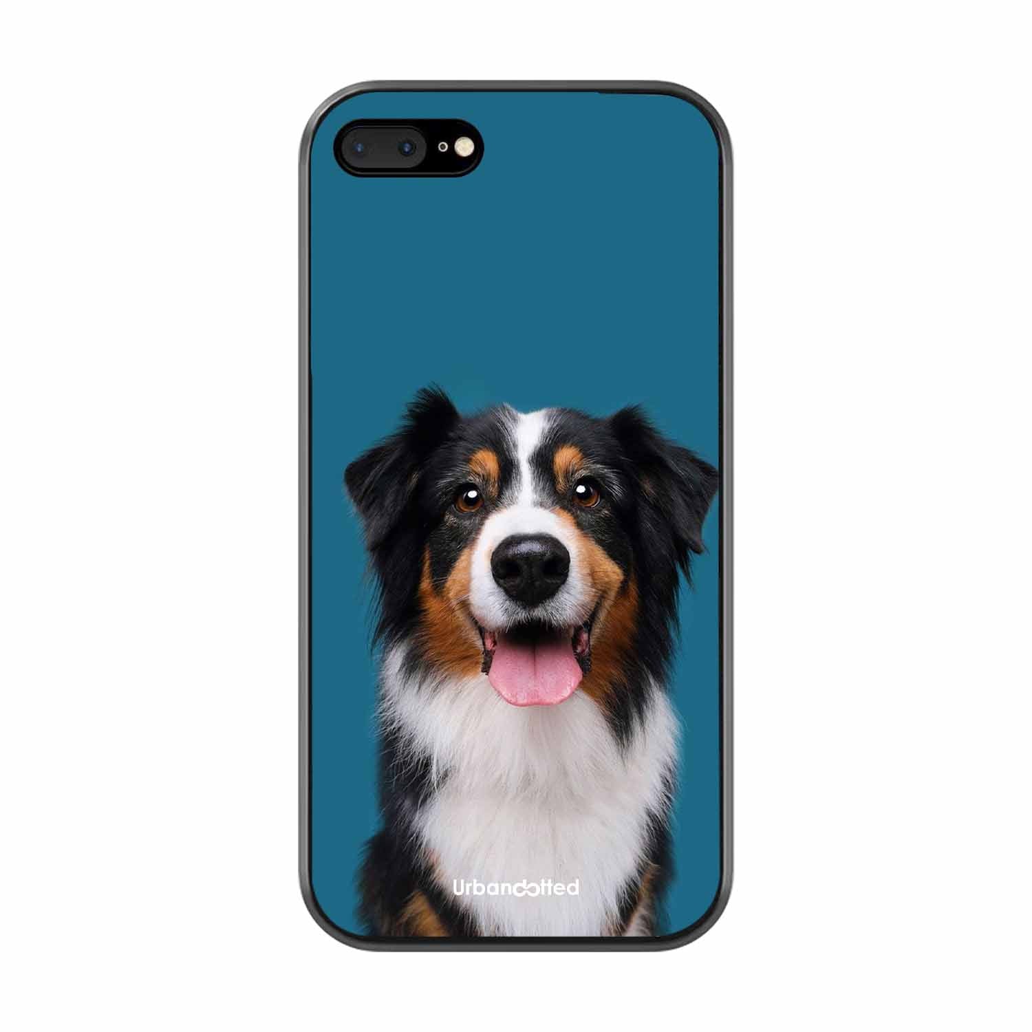 Aussie Shepherd Smile Glass Case For iPhone 7 Plus