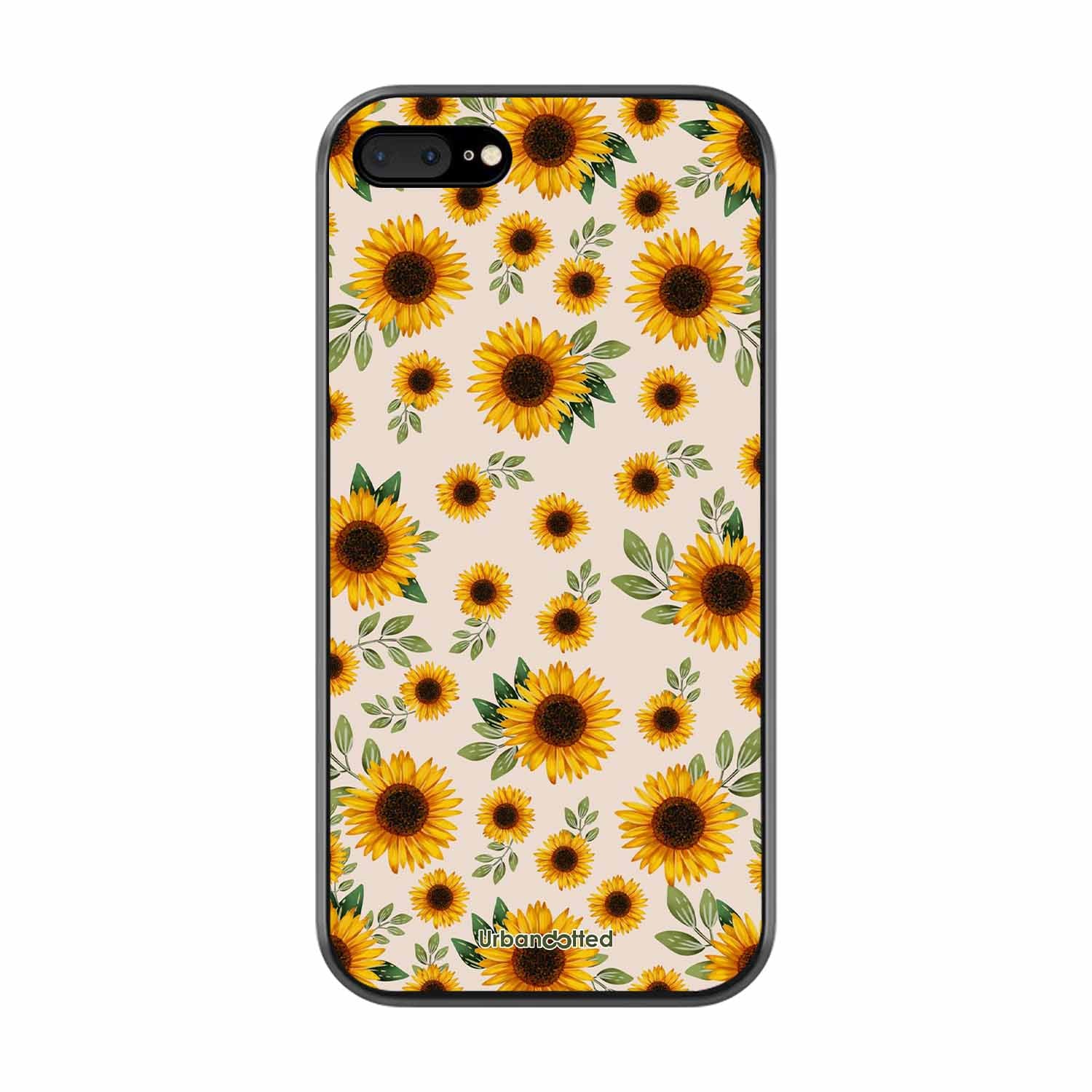 Summer Sunflowers Glass Case For iPhone 7 Plus