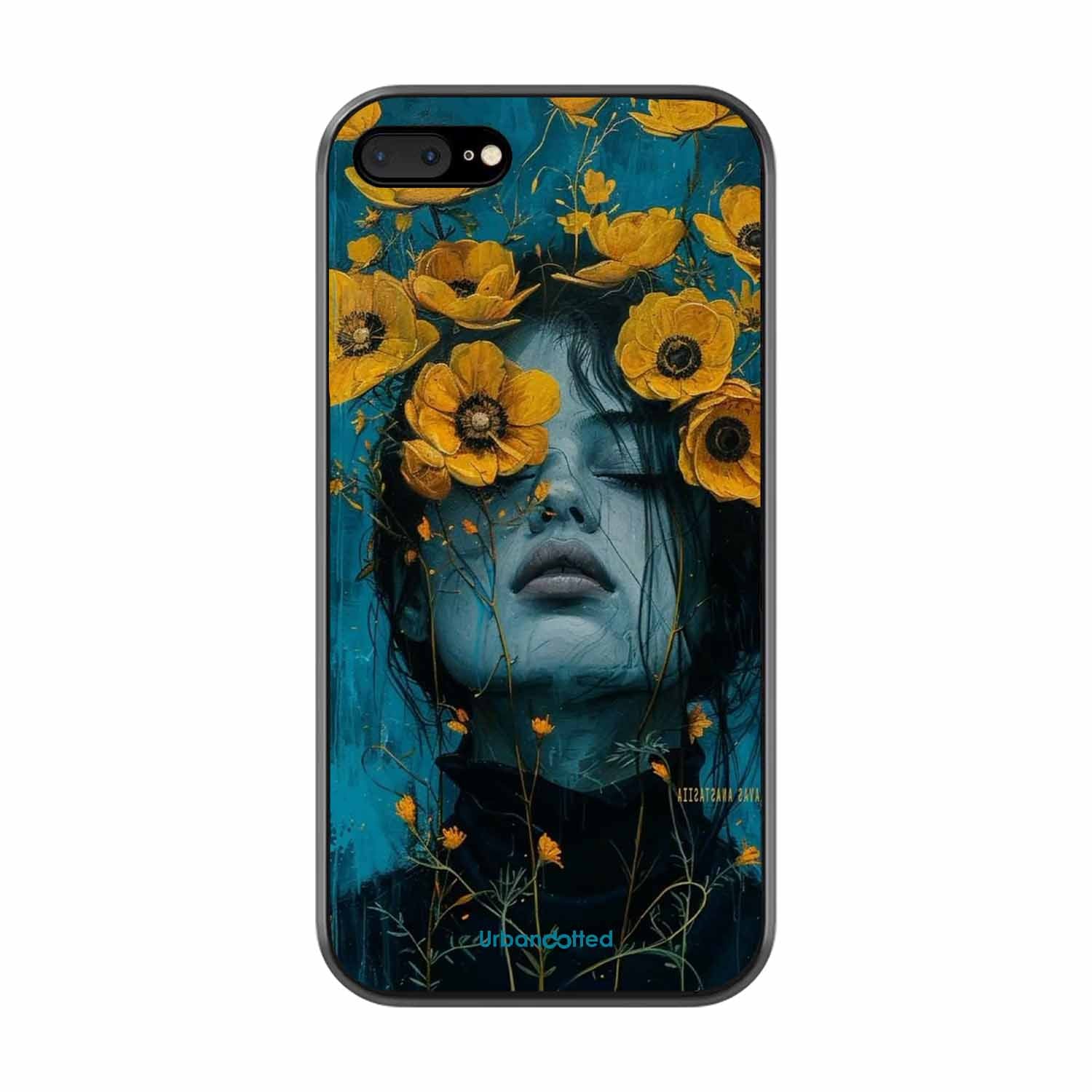 Wildflower Spirit Glass Case For iPhone 7 Plus