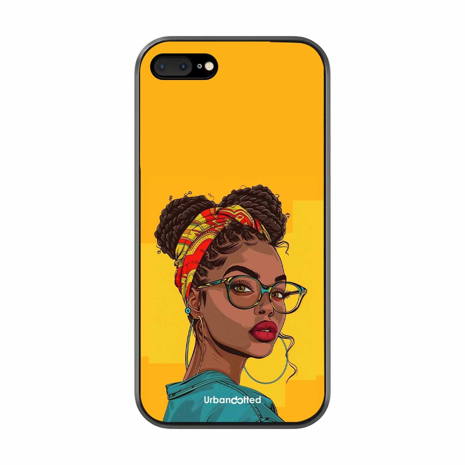Headscarf Beauty Glass Case For iPhone 7 Plus