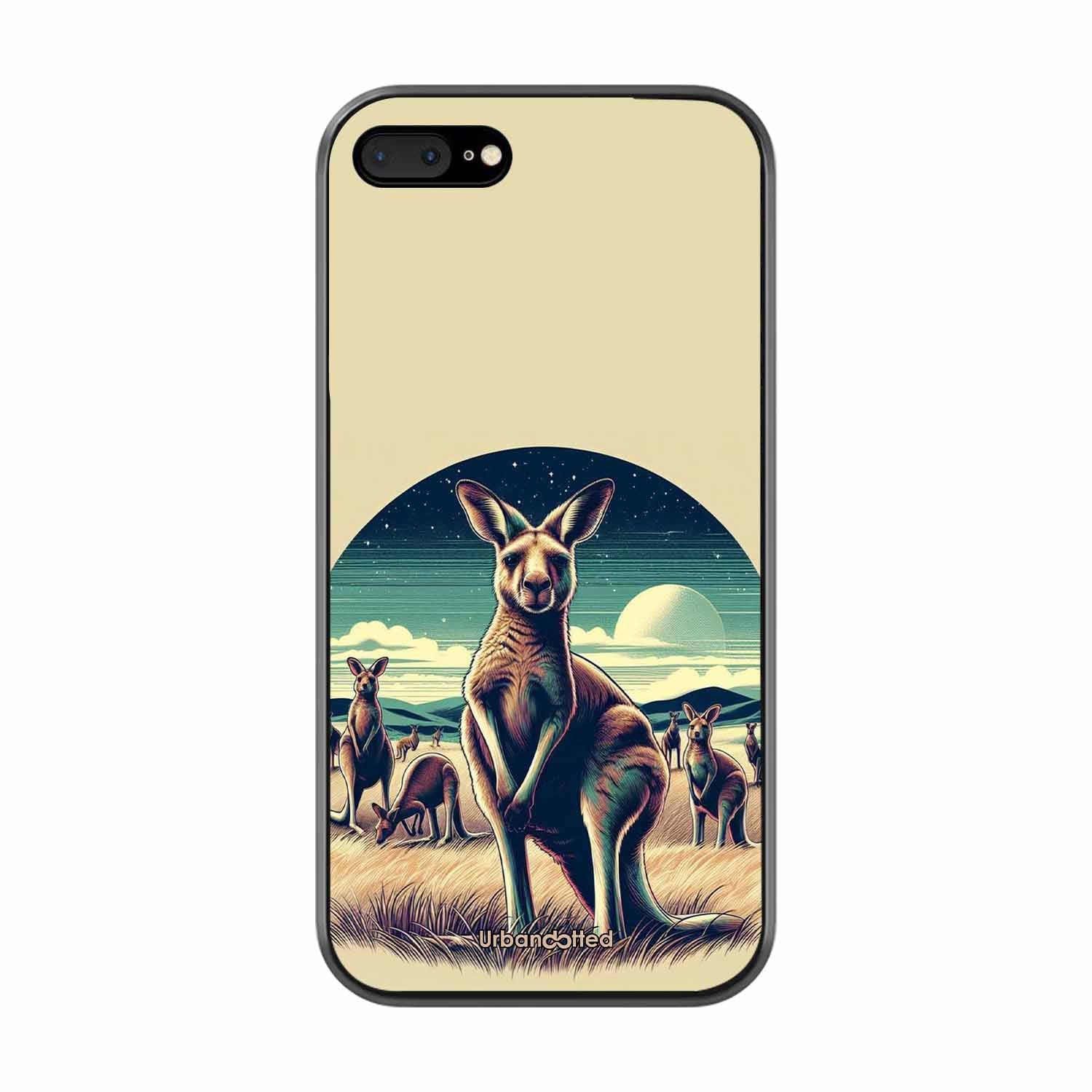 Kangaroo Mob Moonlight Glass Case For iPhone 7 Plus