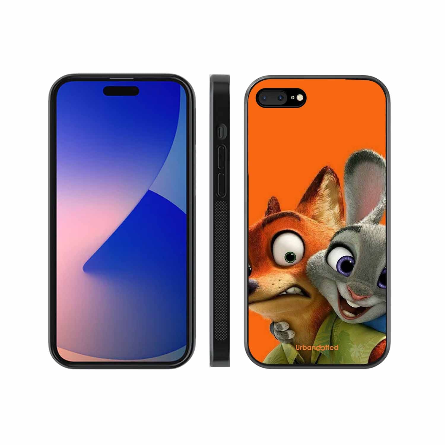 Zootopia Friends Glass Case For iPhone 7 Plus